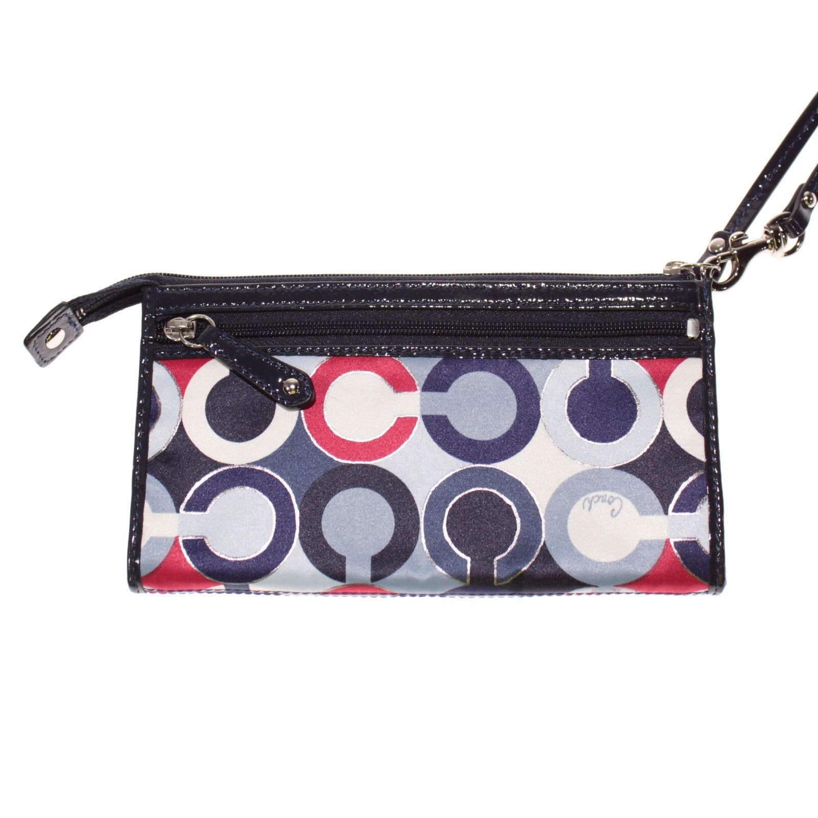 Coach Coach Wrislet / Clutch Purse in Blue / Red / White Logo Size ONE SIZE - 3 Thumbnail