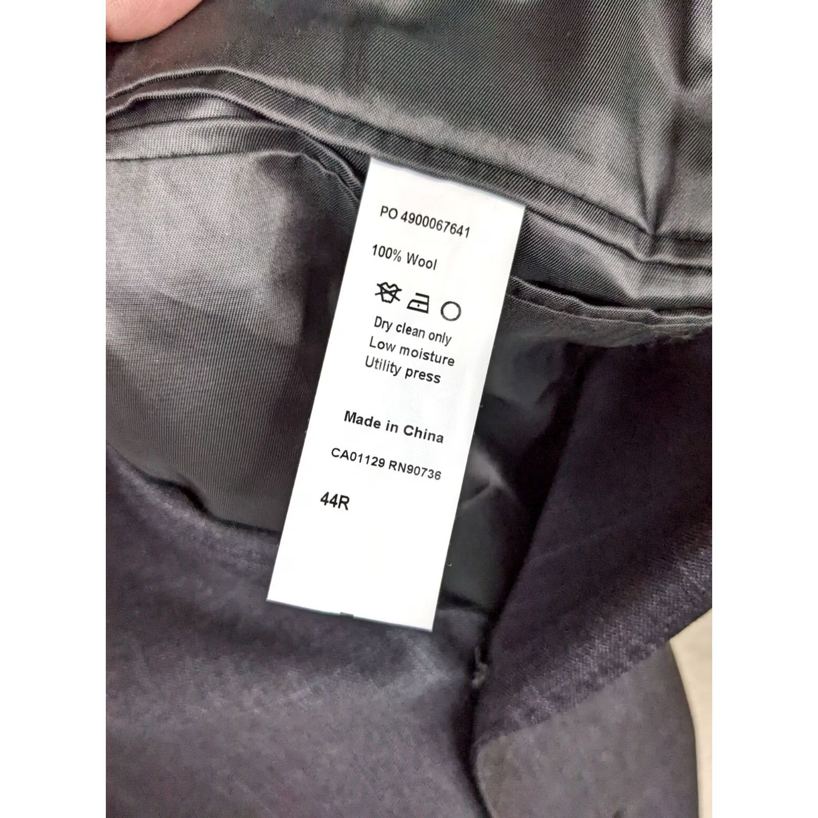 Calvin Klein Calvin Klein Blazer Wool Button Up Two-Button Long Sleeve Dark Gray 44R Mens Shirt Jacket Coat Size US XXL / EU 58 / 5 - 3 Thumbnail