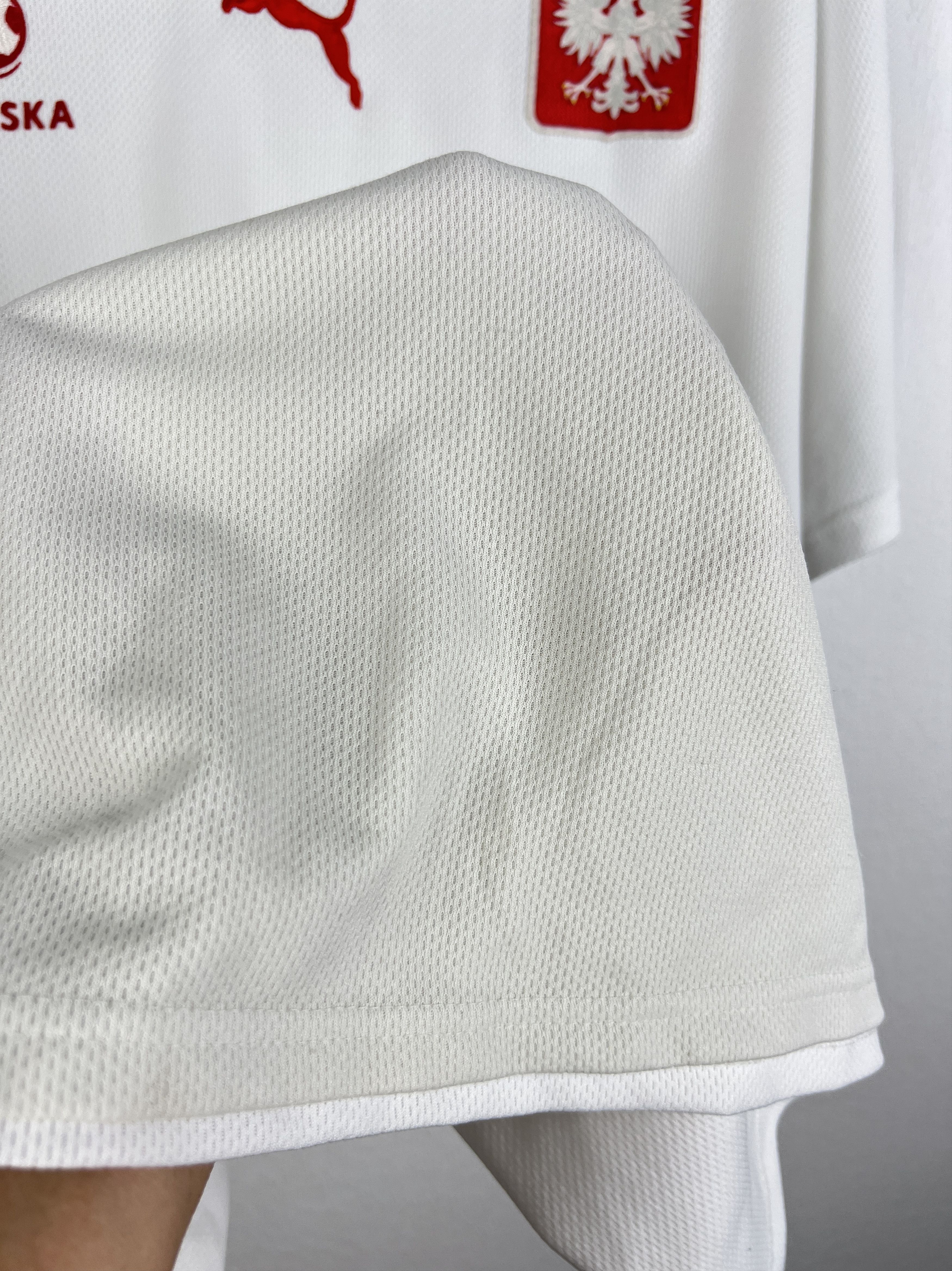 Puma Poland Home football shirt 2008 Soccer White Jersey Trikot Size US XXL / EU 58 / 5 - 5 Thumbnail