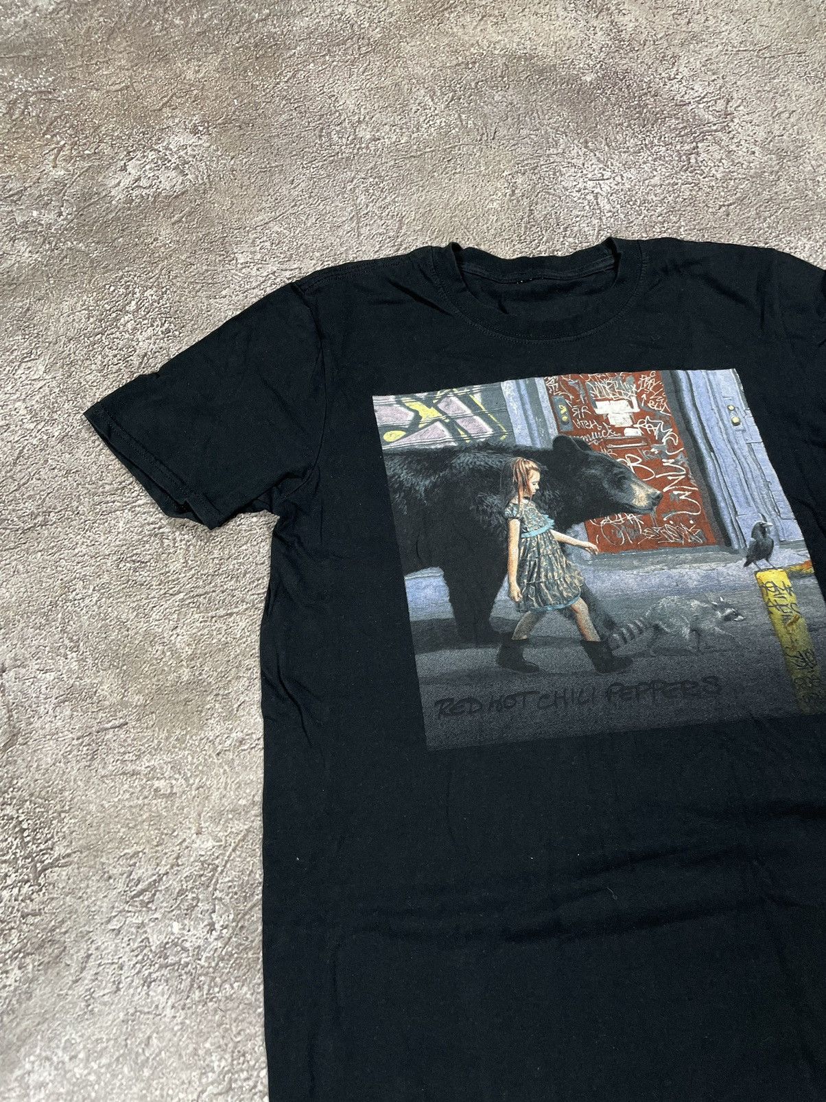 Band Tees Vintage 00S RHCP HORROR FACE CREEPY ABSTRACT ANGRY GIRL Size US S / EU 44-46 / 1 - 3 Thumbnail