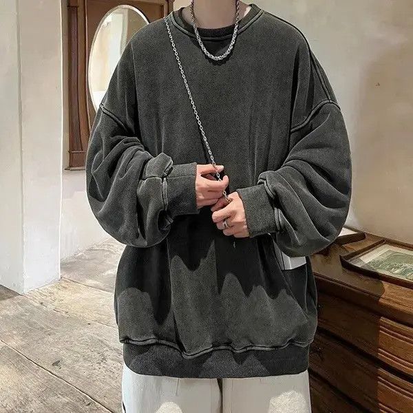 Japanese Brand Neploha Retro Washed Old Pullovers Sweatshirts Size US M / EU 48-50 / 2 - 3 Thumbnail