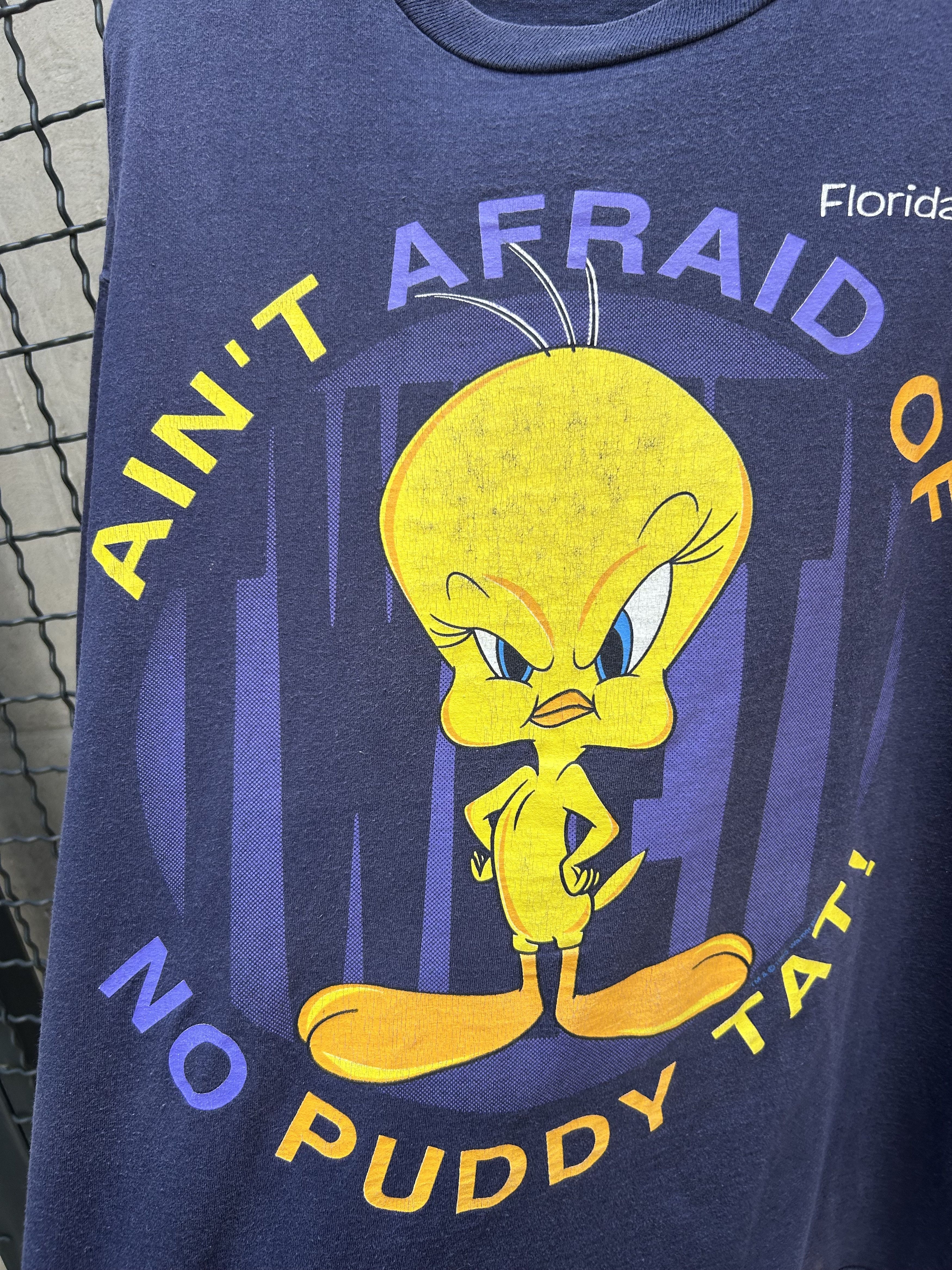 Cartoon Network Vintage 1996 Looney Tunes Tweety Cartoon Florida T-shirt Size US XL / EU 56 / 4 - 11 Thumbnail