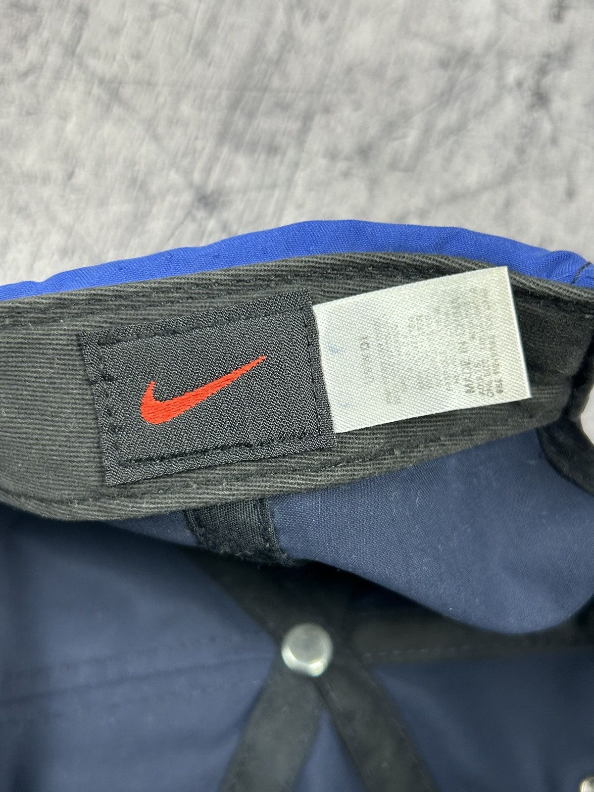 Nike × Vintage Vintage Nike Swoosh Logo Nylon Cap drill y2k alyx Size ONE SIZE - 9 Thumbnail