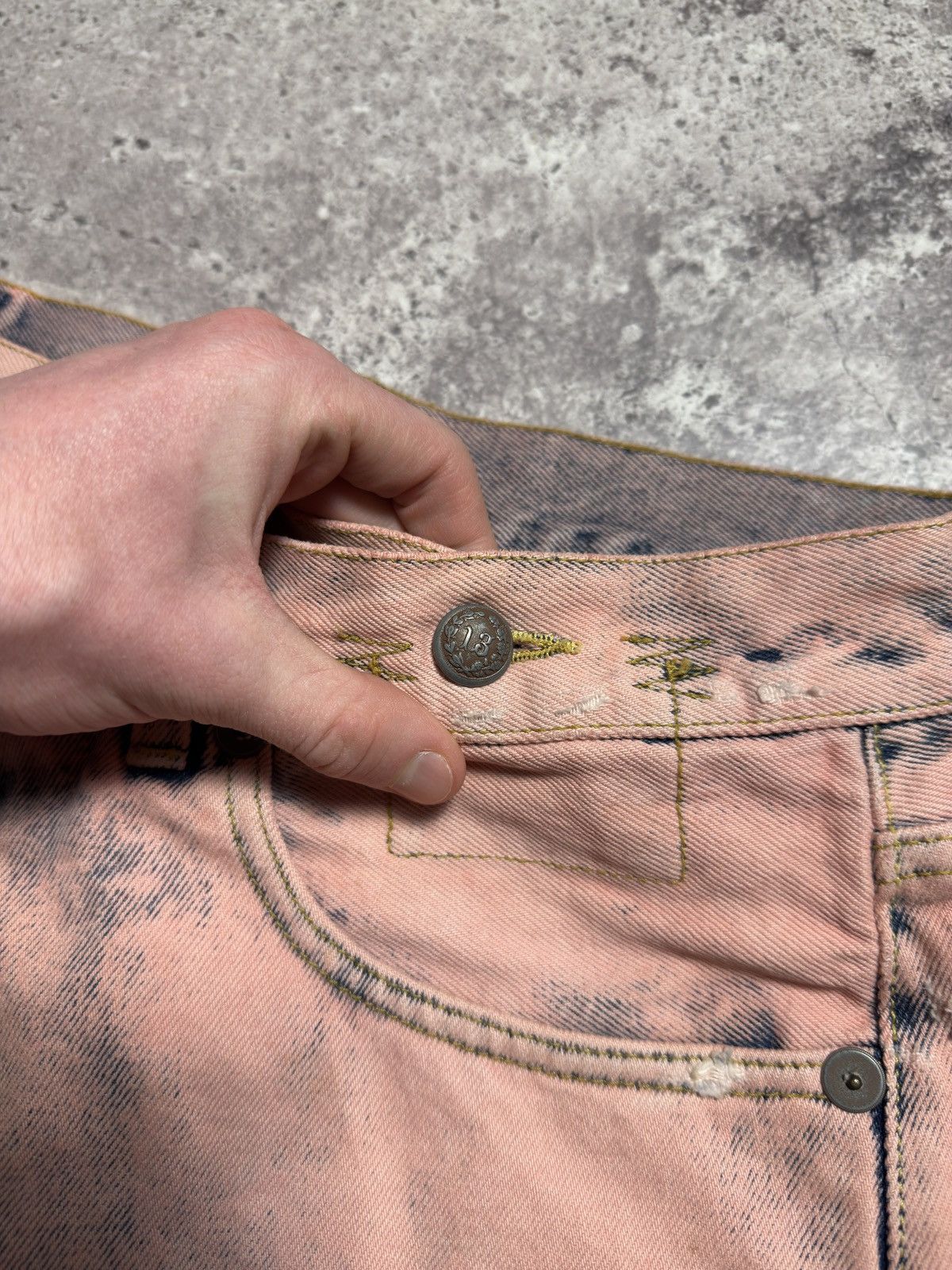 R13 R13 Distressed Slim Jeans Size 24" / US 00 / IT 34 - 5 Thumbnail