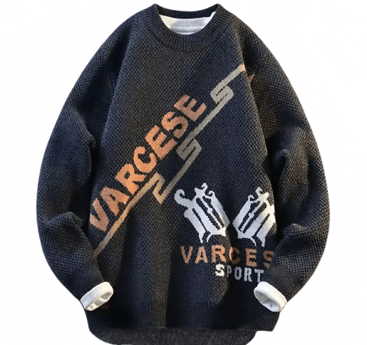 Other Streetwear Retro Y2K Sport Letter Graffiti Jacquard Knitwear Size US XL / EU 56 / 4 - 1 Thumbnail