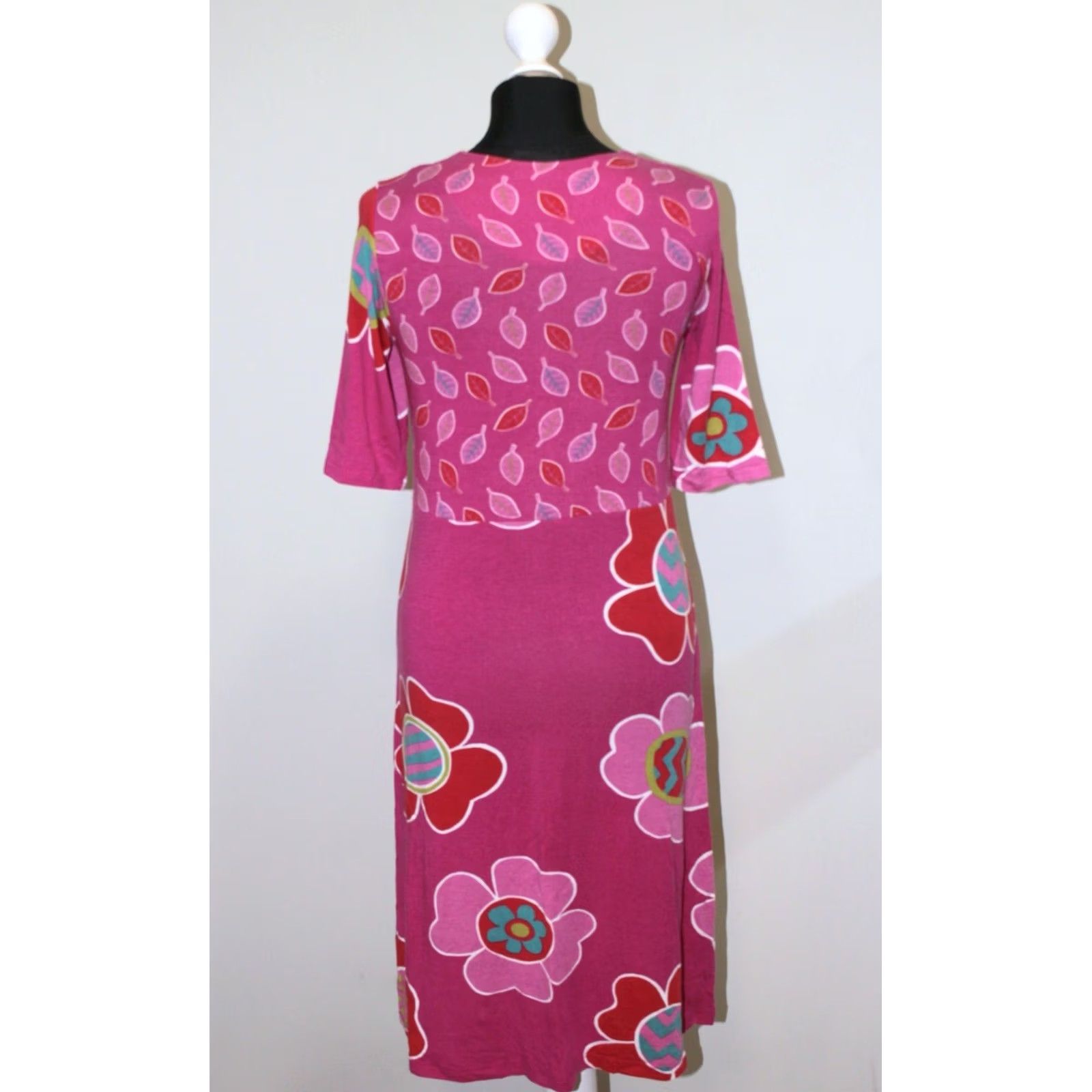 Pinko Gudrun Sjoden Womens Pink Midi Dress S Size S / US 4 / IT 40 - 3 Thumbnail