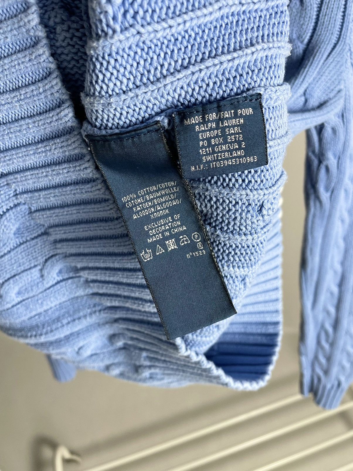 Chaps Ralph Lauren × Polo Ralph Lauren × Ralph Lauren VINTAGE🐬 Polo Ralph Lauren Blue Knitted Sweater Sport Chaps Size US M / EU 48-50 / 2 - 6 Thumbnail