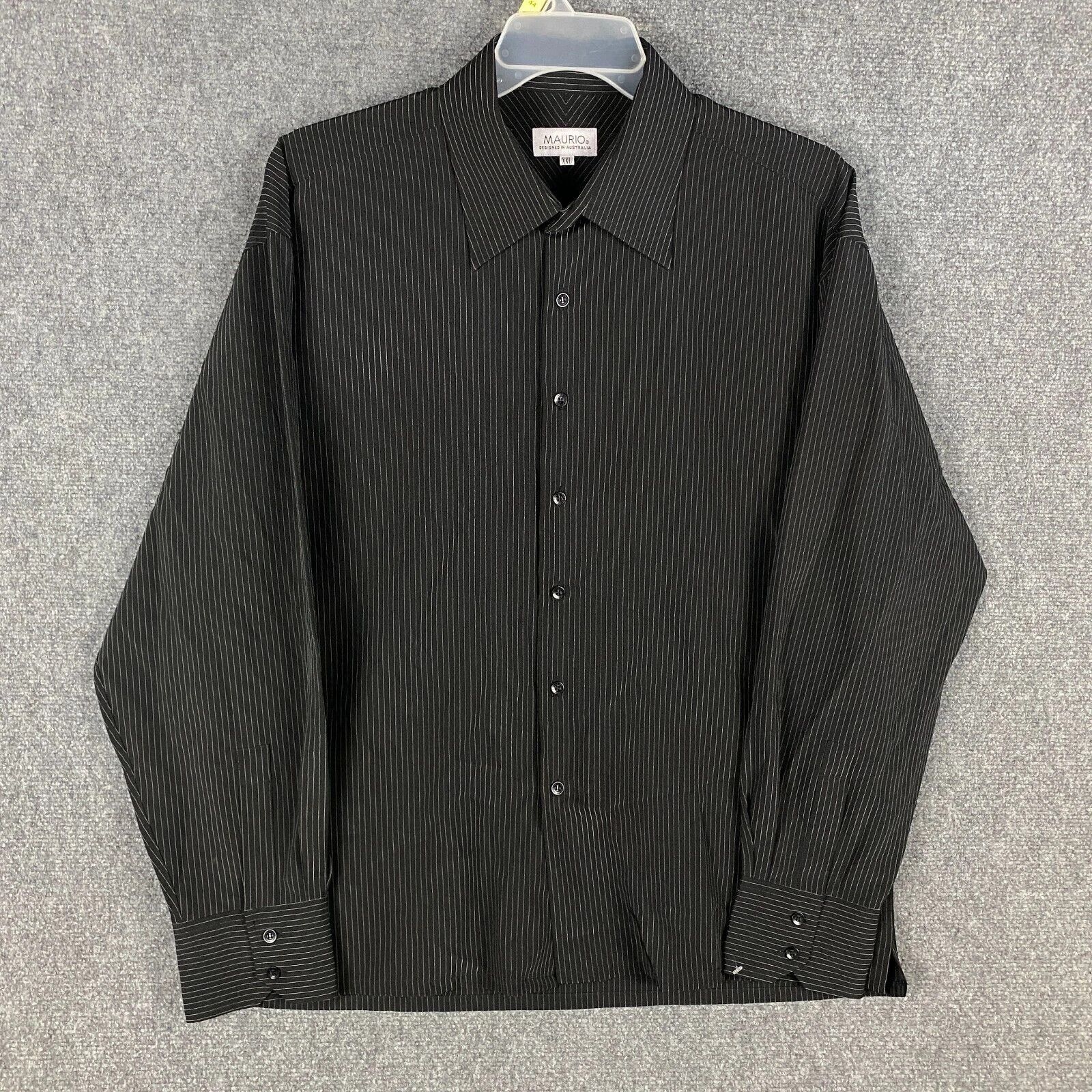 Other Maurio Dress Shirt Men's XXL Long Sleeve 2XL Striped Cotton Size US XXL / EU 58 / 5 - 1 Thumbnail