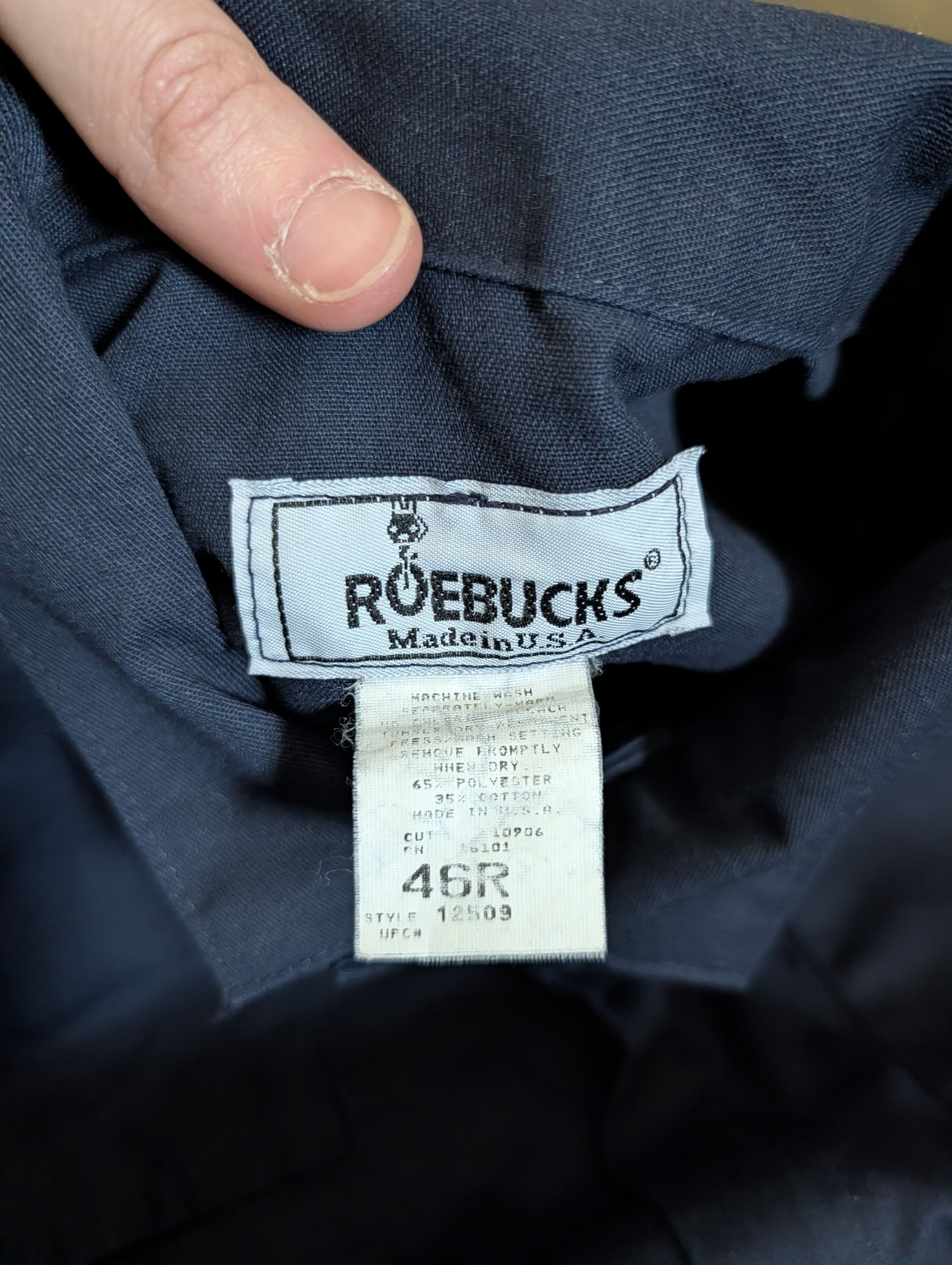 Sears ROEBUCKS Navy blue vintage MiUSA overalls sz 46 Size US XL / EU 56 / 4 - 8 Thumbnail