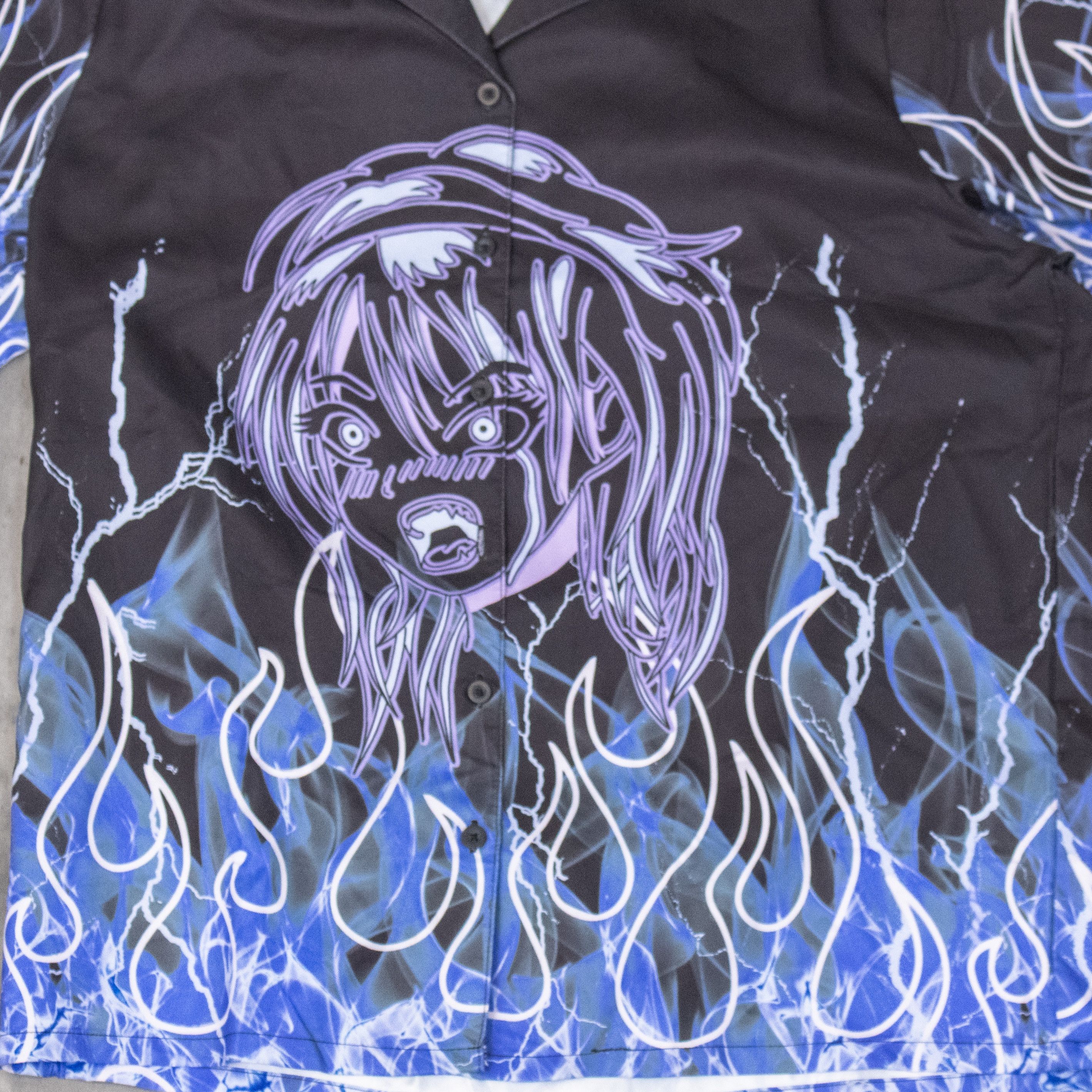 Zumiez Vitriol Anime Button Up Camp Collar Prada Style Shirt Size US M / EU 48-50 / 2 - 4 Thumbnail