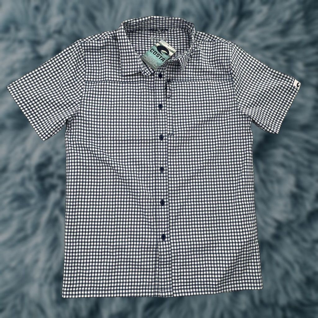 Costa Del Mar Costa Del Mar Shirt Adult Small Blue Plaid Button Down Mens S NEW Hybrid Tech Moisture Wicking Lightweight Casual Size US S / EU 44-46 / 1 - 1 Thumbnail