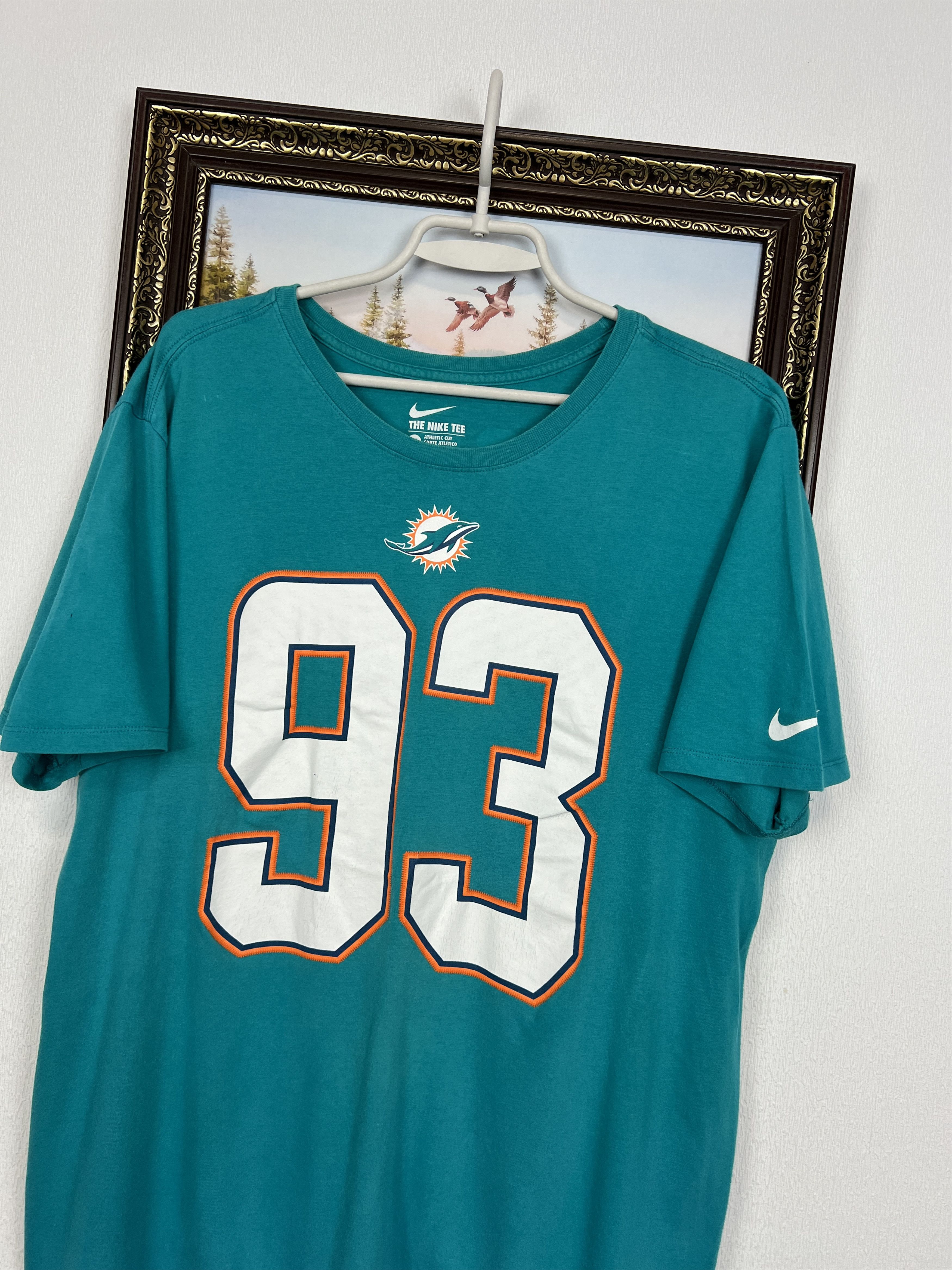 Nike Nike Regular Fit Miami Dolphins NFL SUH Shirt Football Size US XL / EU 56 / 4 - 3 Thumbnail