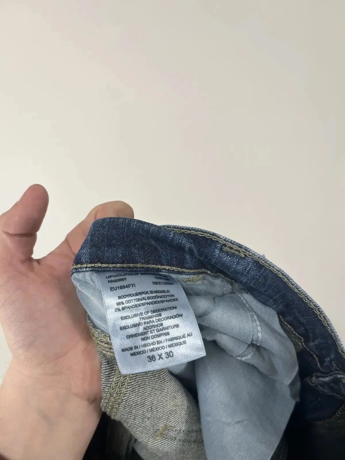 Dickies × Vintage Vintage Dickies USA Hype Work Blue Denim Baggy Jeans Size US 36 / EU 52 - 7 Thumbnail
