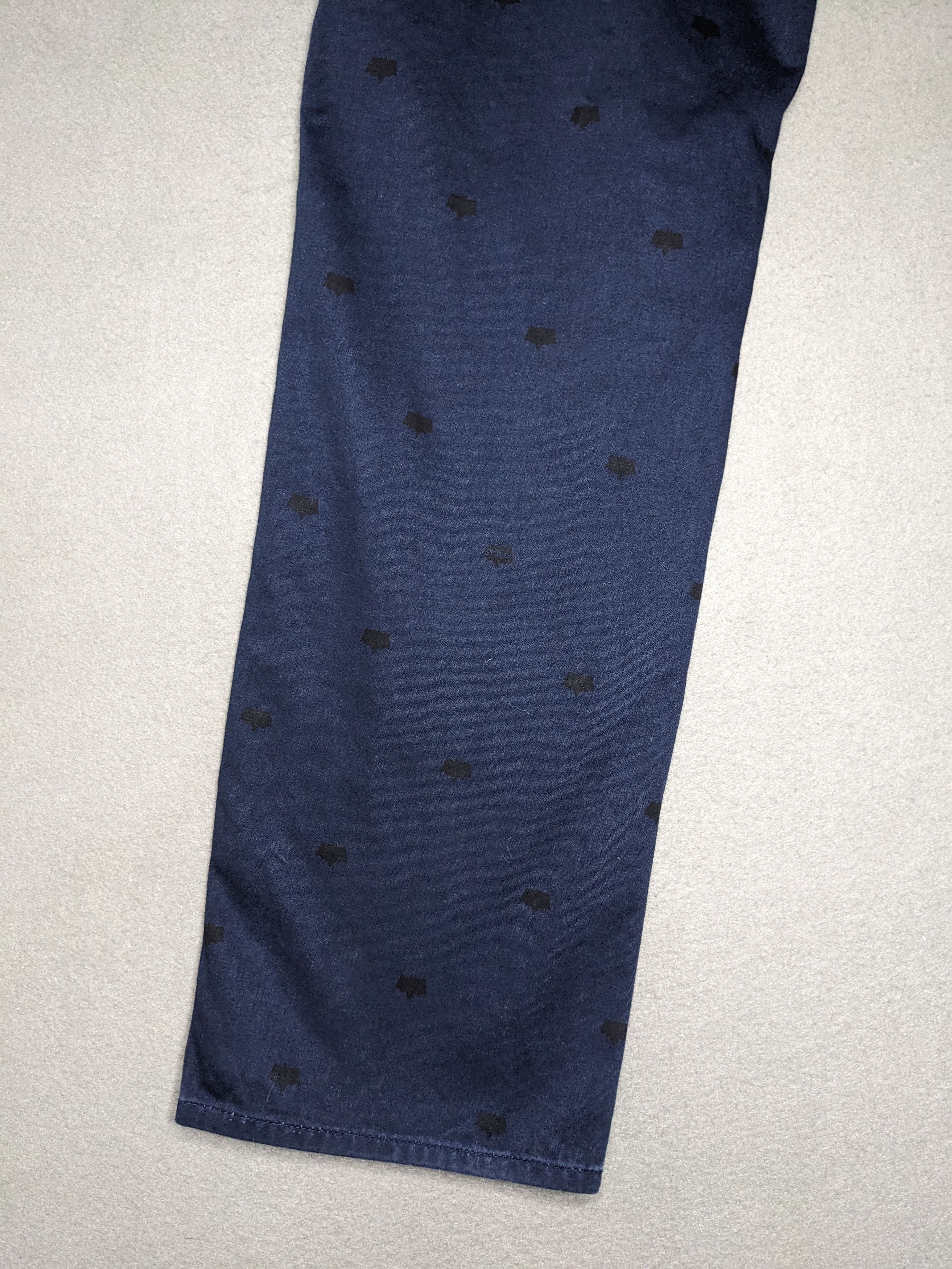 Stussy Stussy Crown Logo Work Pants 32x31 Straight Chino Navy Blue Size US 32 / EU 48 - 10 Thumbnail