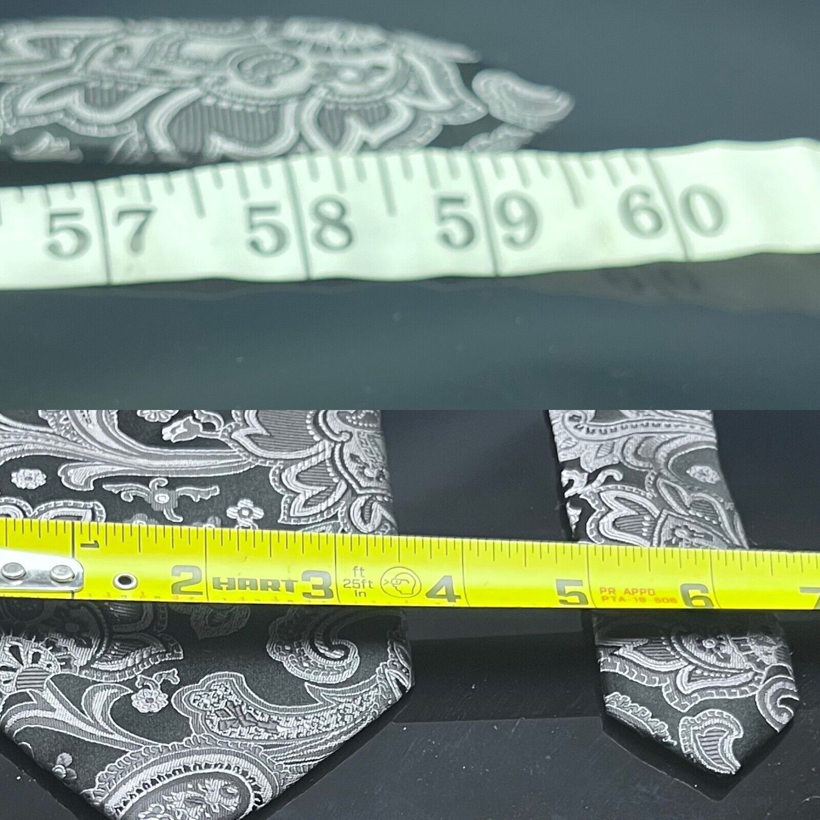 Donald Trump Donald J Trump Men’s Tie Black Paisley W 3.50 L 59.5” Size ONE SIZE - 3 Thumbnail