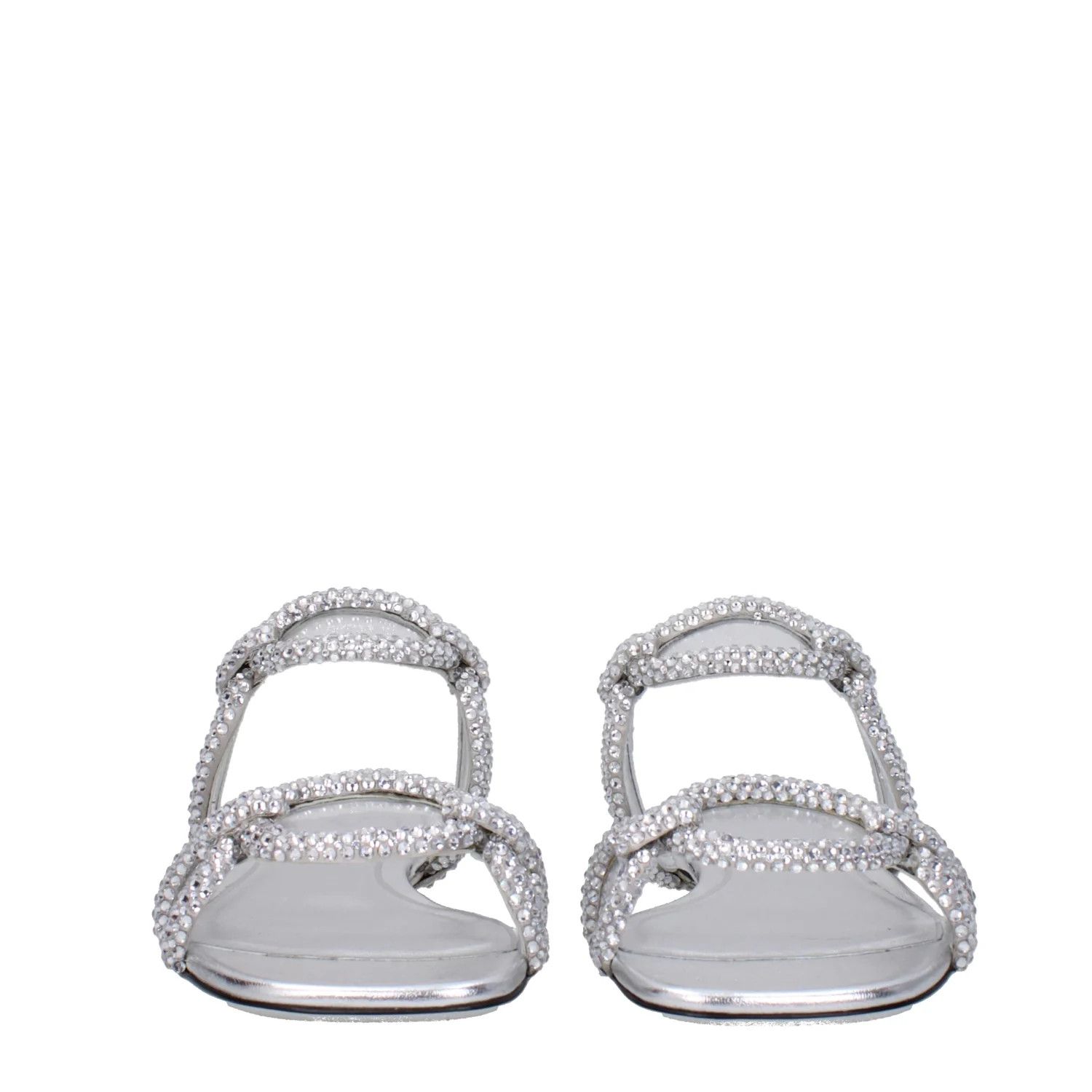 Valentino ob1o1e1224 Suede Slippers in Silver Size US 7.5 / IT 37.5 - 3 Thumbnail