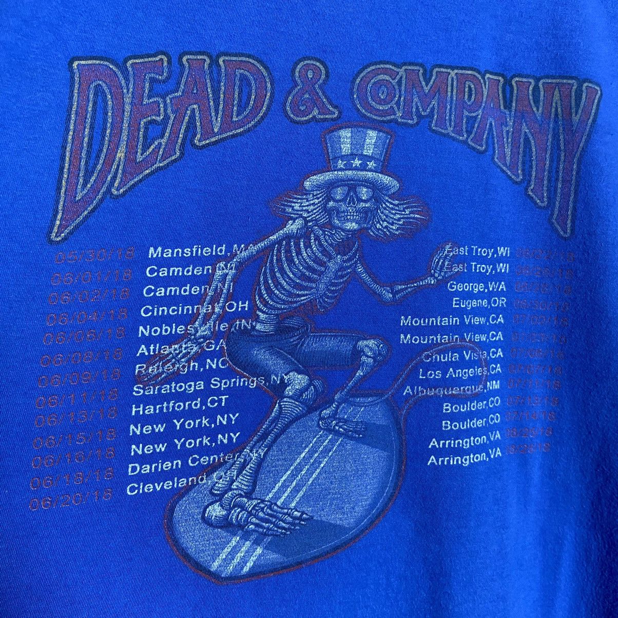 Band Tees Vintage Y2K Grateful Dead Tour Band Tee Size US L / EU 52-54 / 3 - 4 Thumbnail