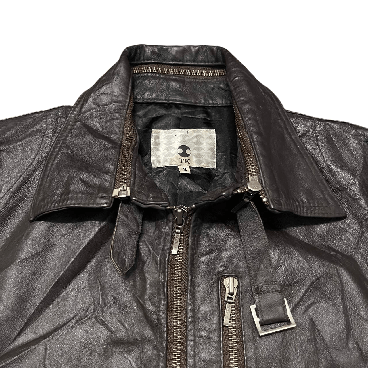 Takeo Kikuchi Vintage Takeo Kikuchi Pigskin Rider Leather Jacket Size US M / EU 48-50 / 2 - 5 Thumbnail