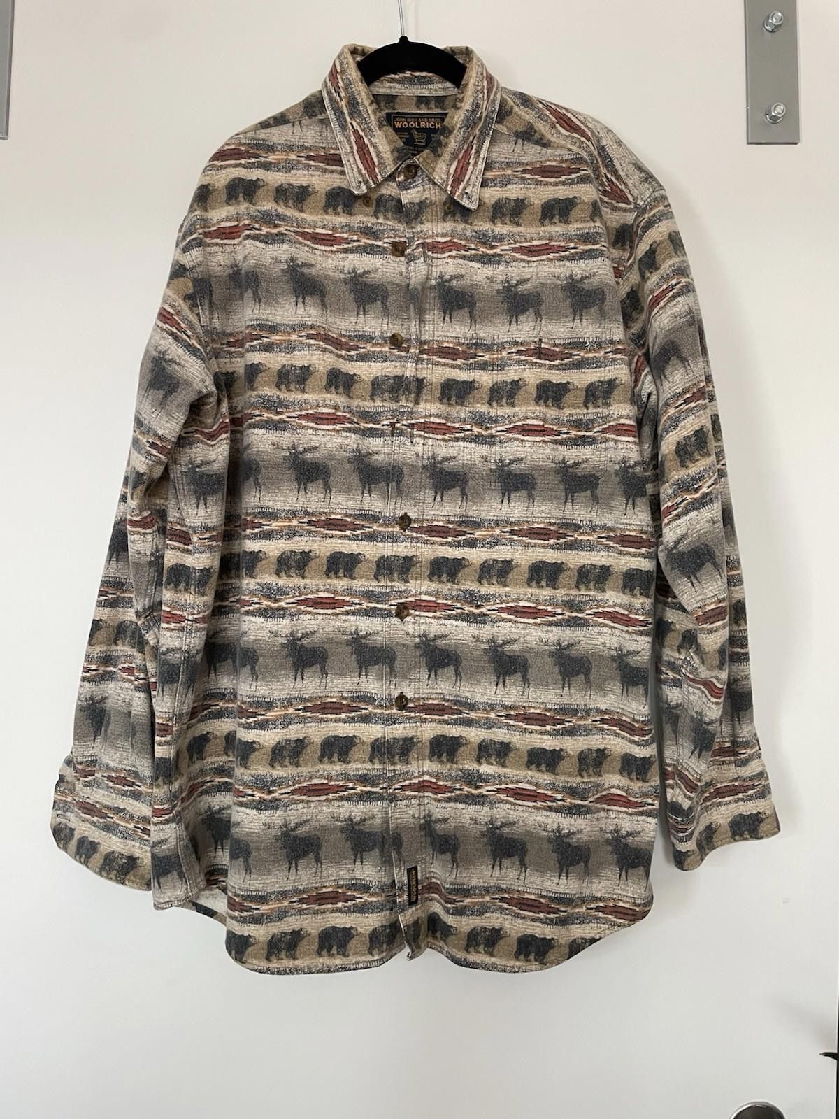 Woolrich Woolen Mills Vintage Woolrich Men’s L Flannel Elk Bear Shirt Long Sleeve Size US L / EU 52-54 / 3 - 1 Thumbnail