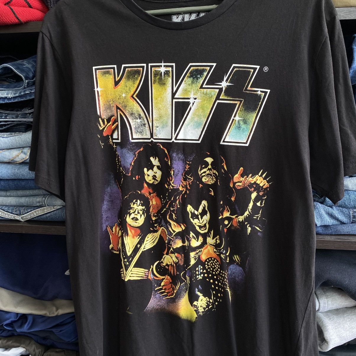 Band Tees Vintage Kiss Big Graphic logo rock band tee size M Size US M / EU 48-50 / 2 - 2 Thumbnail