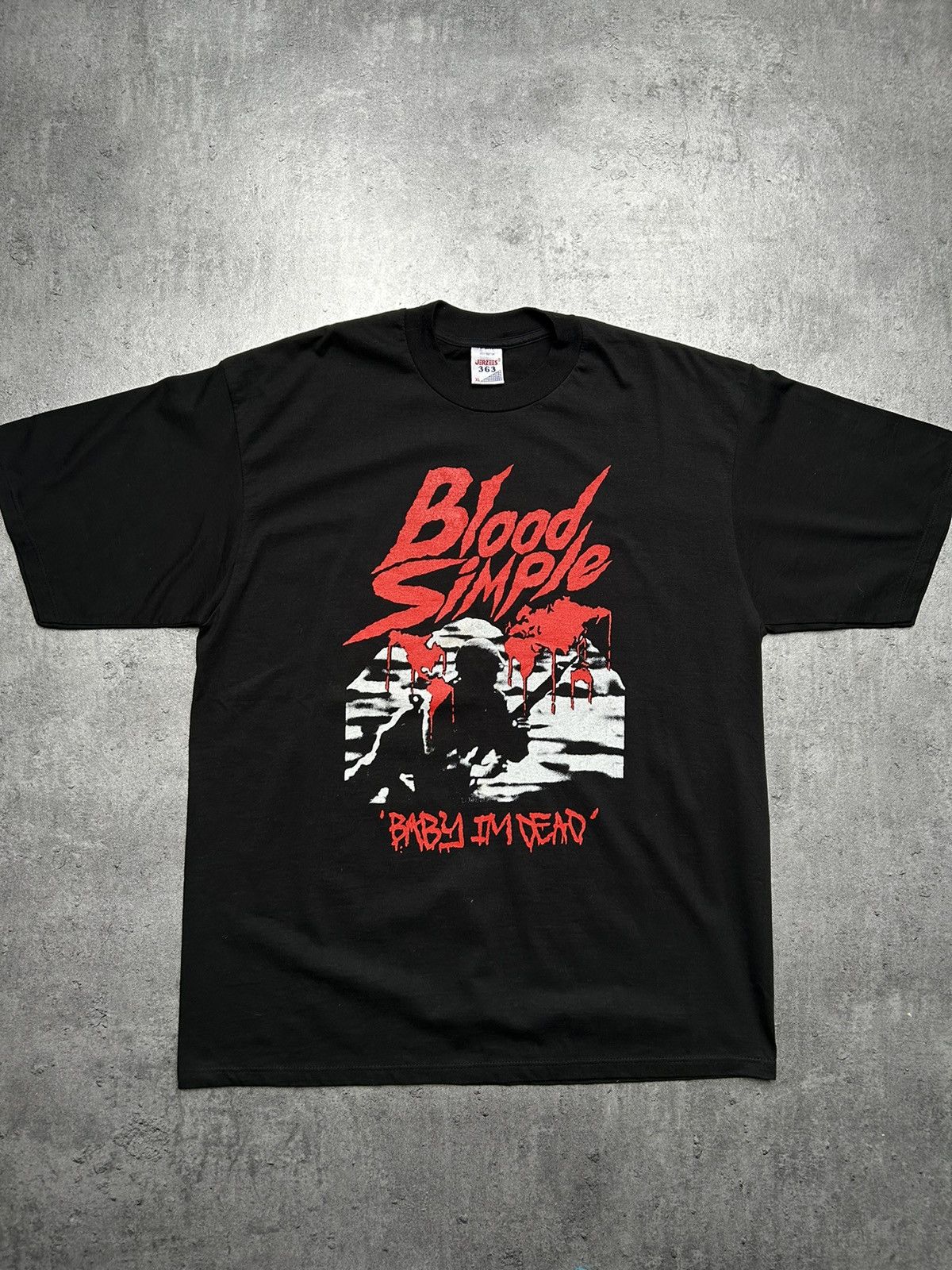 Jerzees × Vintage Vintage Jerzees Blood Simple Baby I’m Dead 90s 1990 Size US XL / EU 56 / 4 - 1 Thumbnail