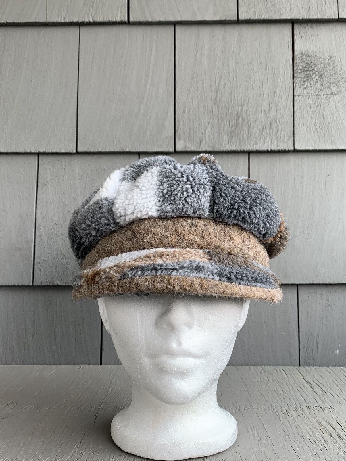 Japanese Brand × Vintage 2000s Newsboy Cap Y2K Vintage Wool Slouchy Hat Camp Ivy Flat Size ONE SIZE - 2 Thumbnail
