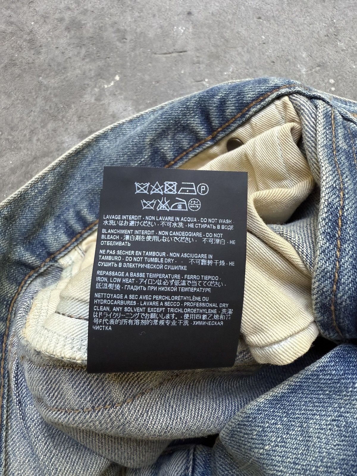 Saint Laurent Paris SS19 Saint Laurent blue distressed crash denim jeans Size US 28 / EU 44 - 16 Thumbnail