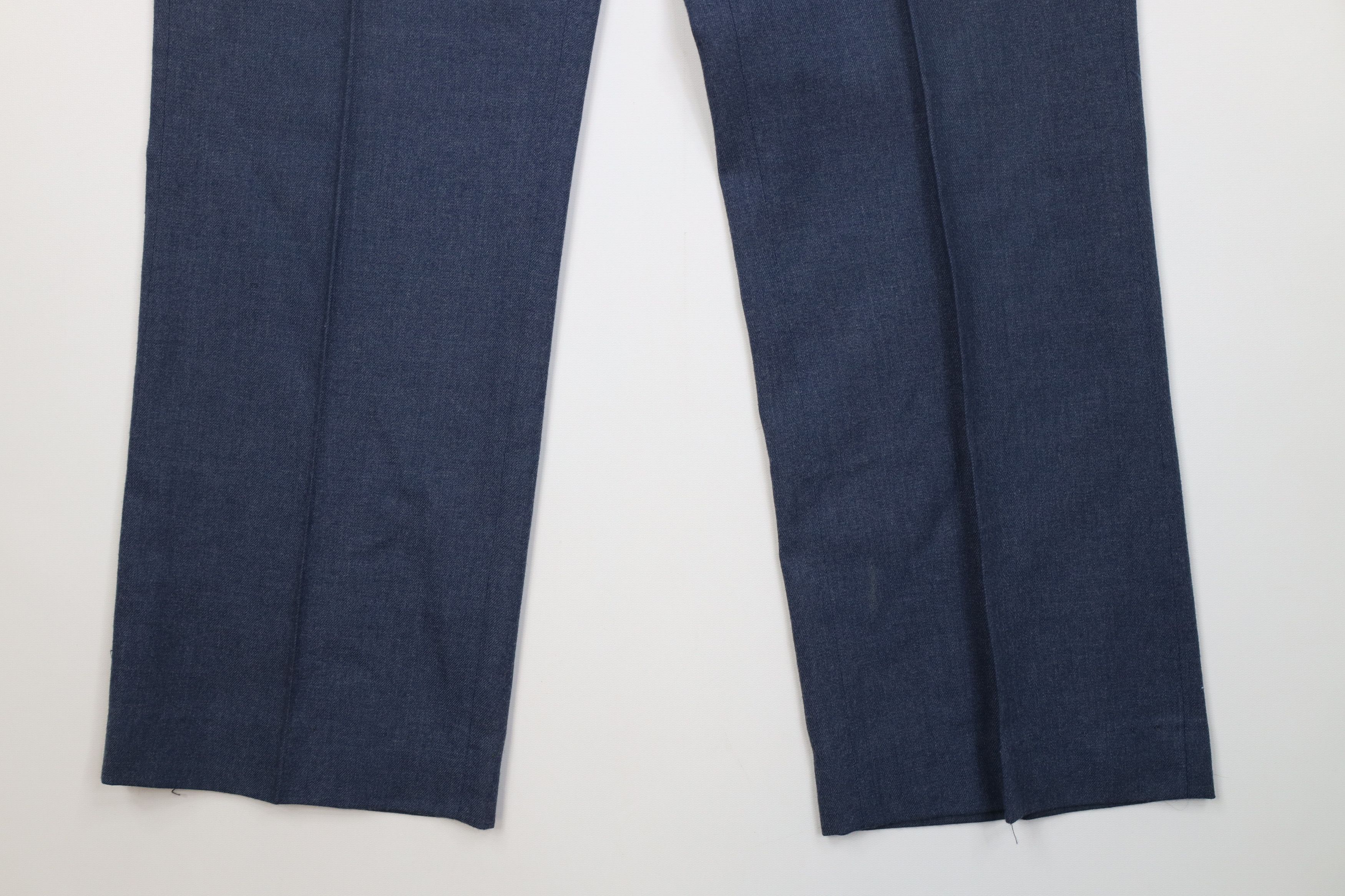 Vintage Vintage 70s Streetwear Wool Flared Wide Leg Chino Pants USA Size US 36 / EU 52 - 4 Thumbnail