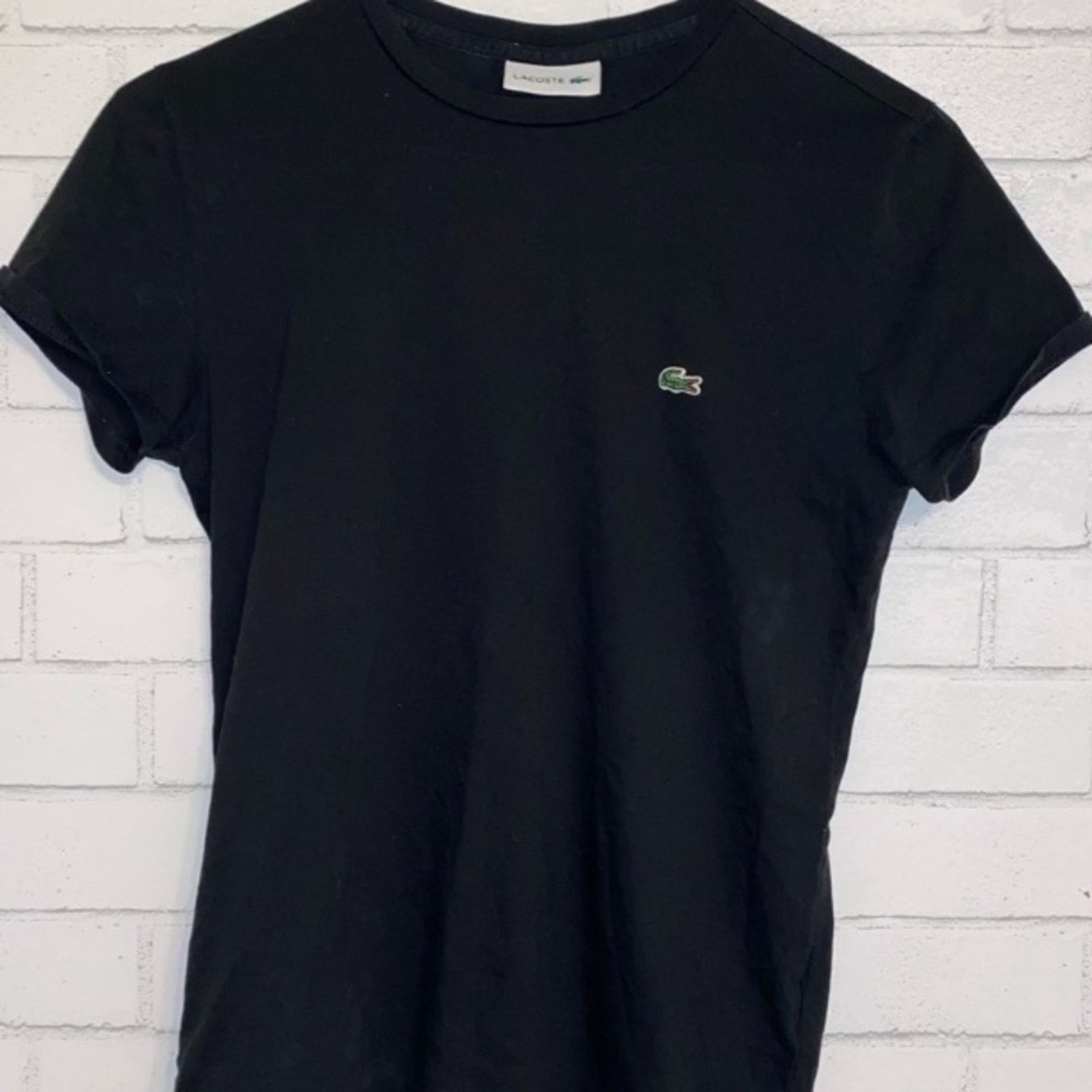 Lacoste Lacoste $60 Black Men's Pima Cotton T-Shirt Small EUC Size US S / EU 44-46 / 1 - 9 Thumbnail