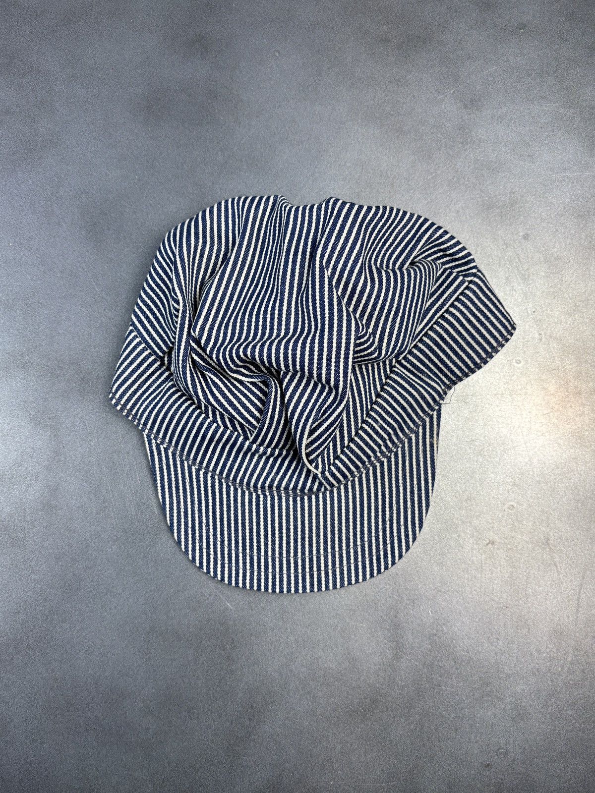Vintage Vintage Hickory Stripe Hat Conductors Cap Engineer Snapback Size ONE SIZE - 16 Thumbnail