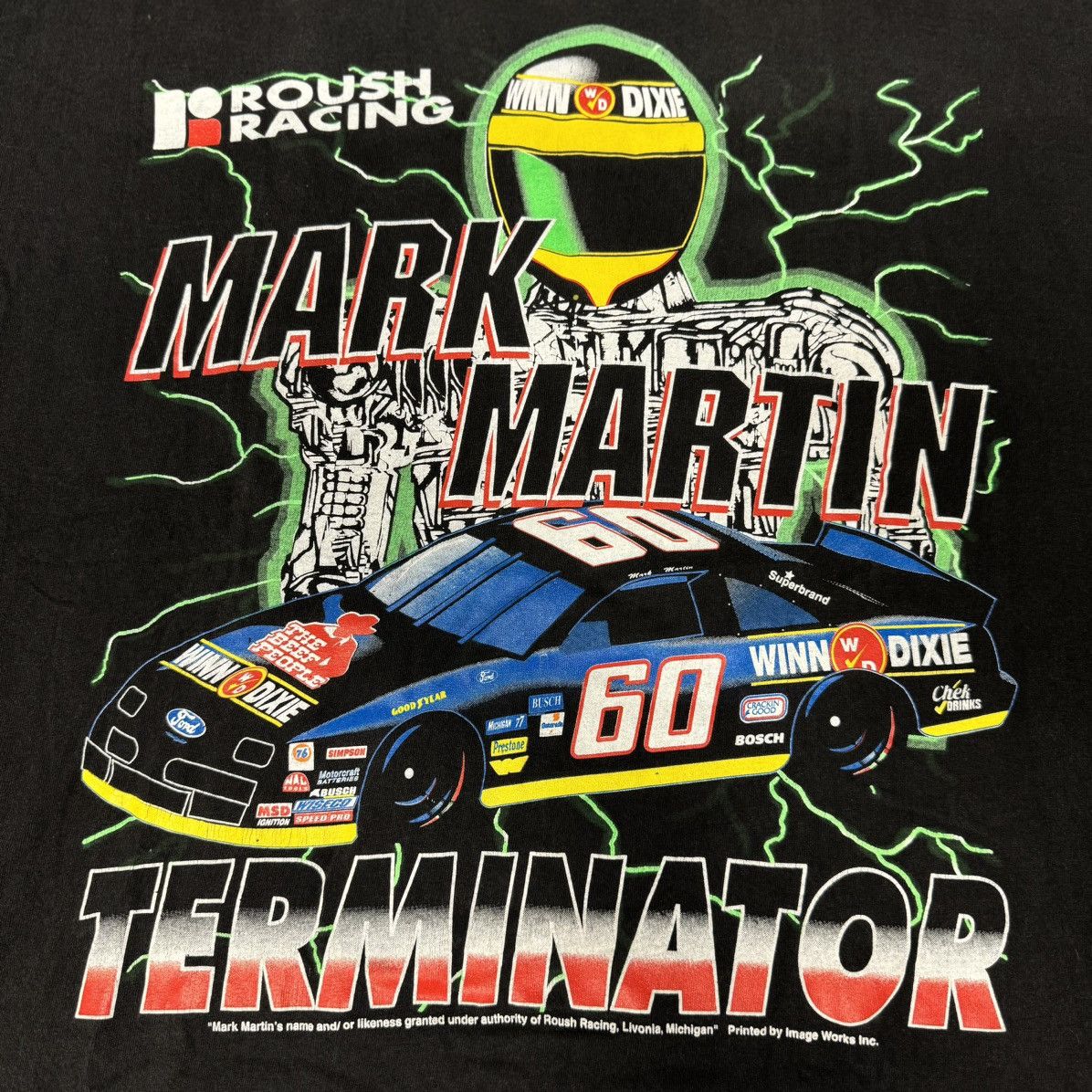 NASCAR × Vintage VINTAGE NASCAR MARK MARTIN TEE BLACK Size US XL / EU 56 / 4 - 3 Thumbnail