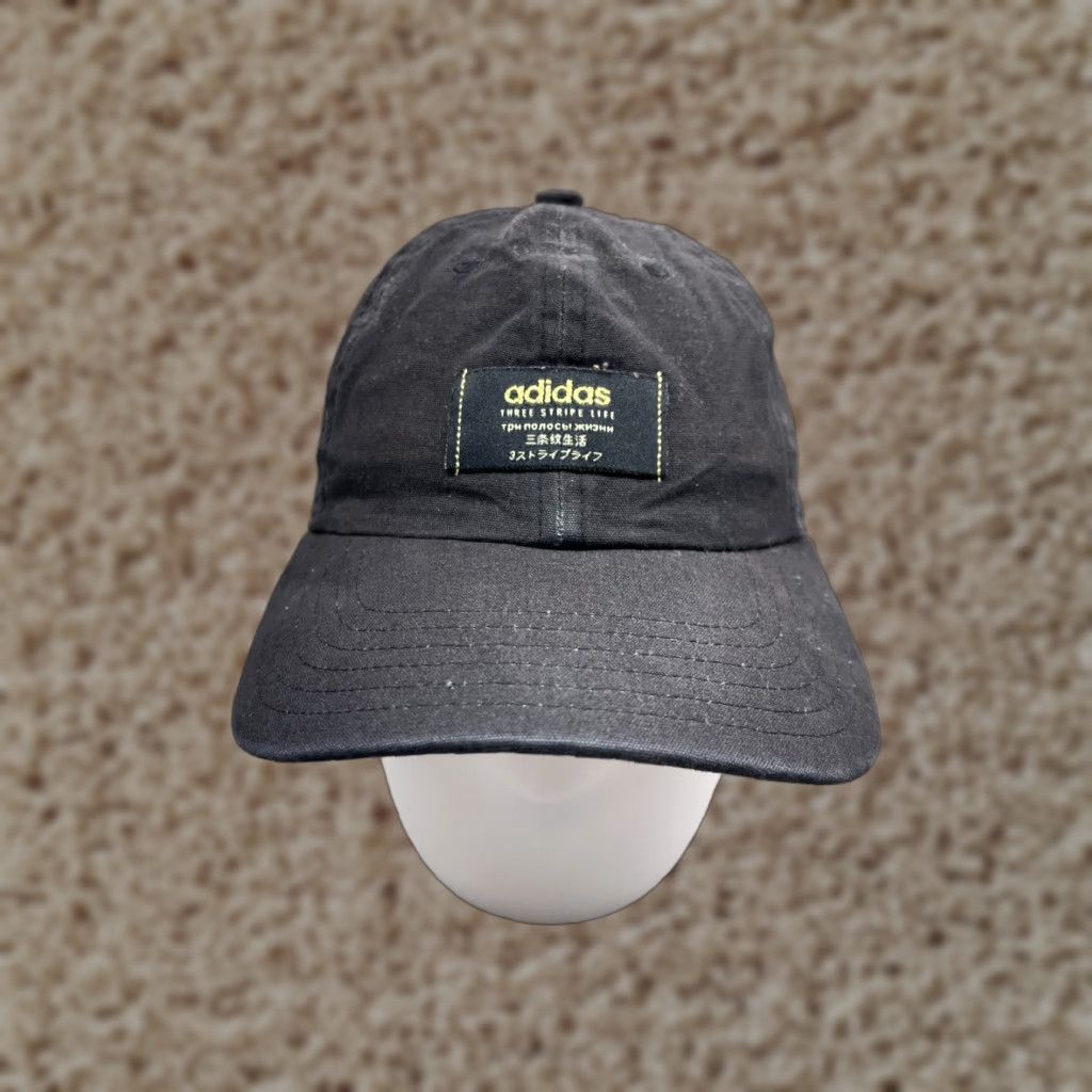 Adidas adidas Hat Cap Strap Back Adult One Size Black 100% Cotton Golf Climalite Size ONE SIZE - 1 Thumbnail