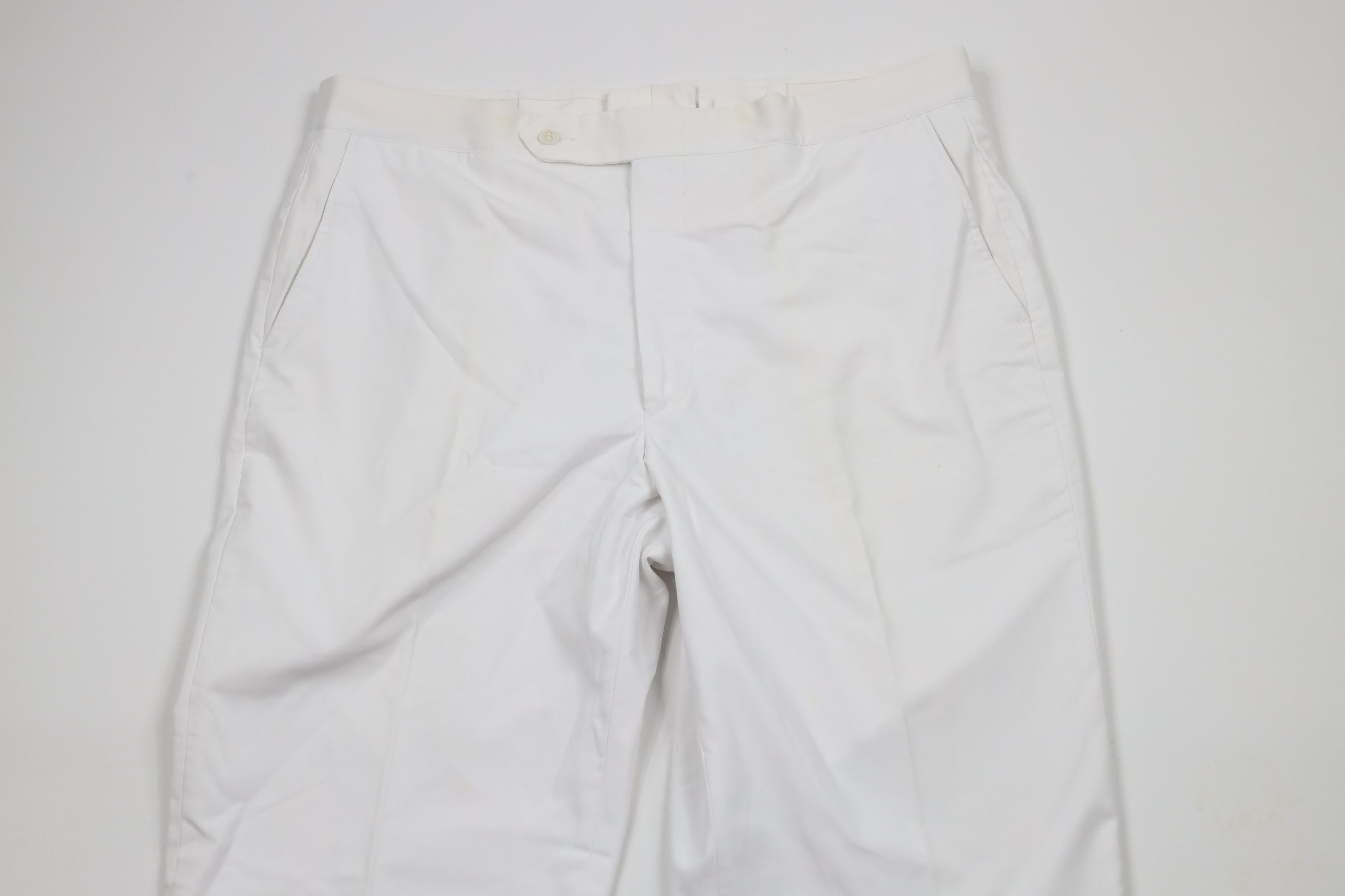Vintage Vintage 70s Streetwear Flared Wide Leg Chino Pants White USA Size US 36 / EU 52 - 2 Thumbnail
