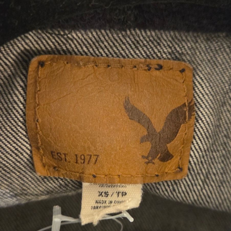 American Eagle Outfitters American Eagle Black Distressed 3-in-1 Jean Jacket - XS Size XS / US 0-2 / IT 36-38 - 5 Thumbnail