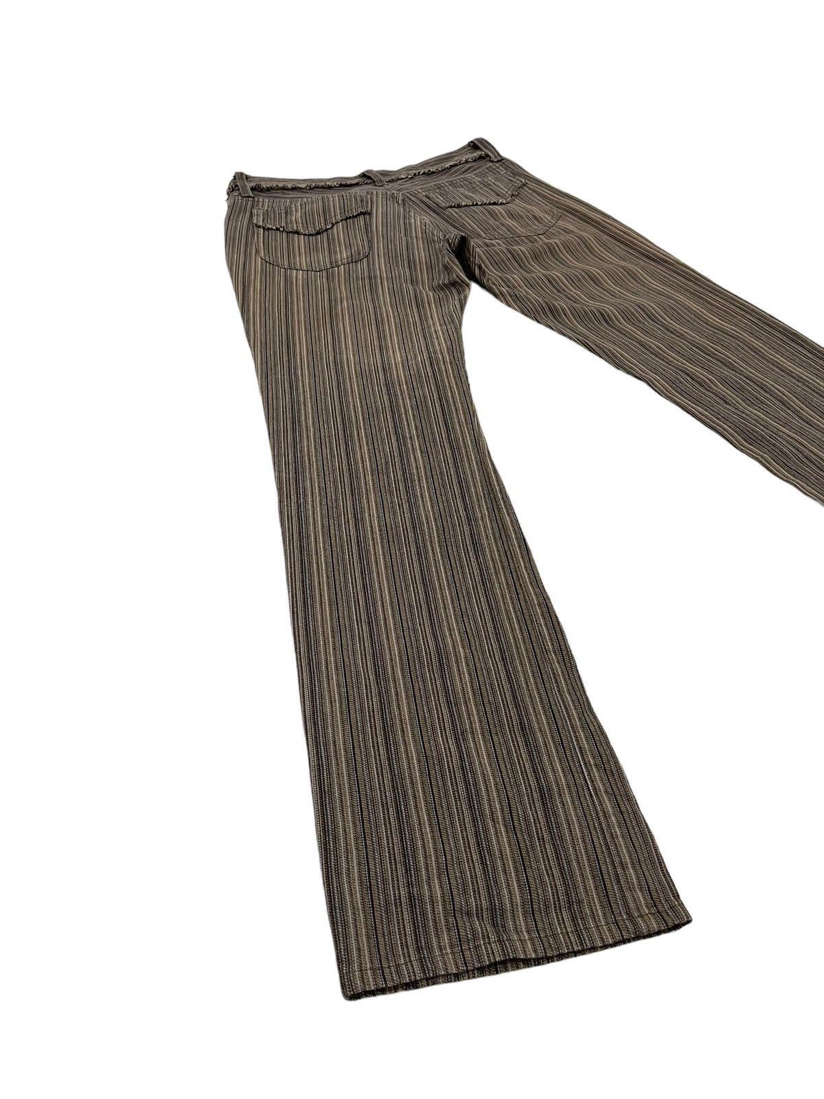 Japanese Brand Flare Jeans Nicole Club Striped Low Rise Boot Cut 7🟦8 Size US 29 - 10 Thumbnail