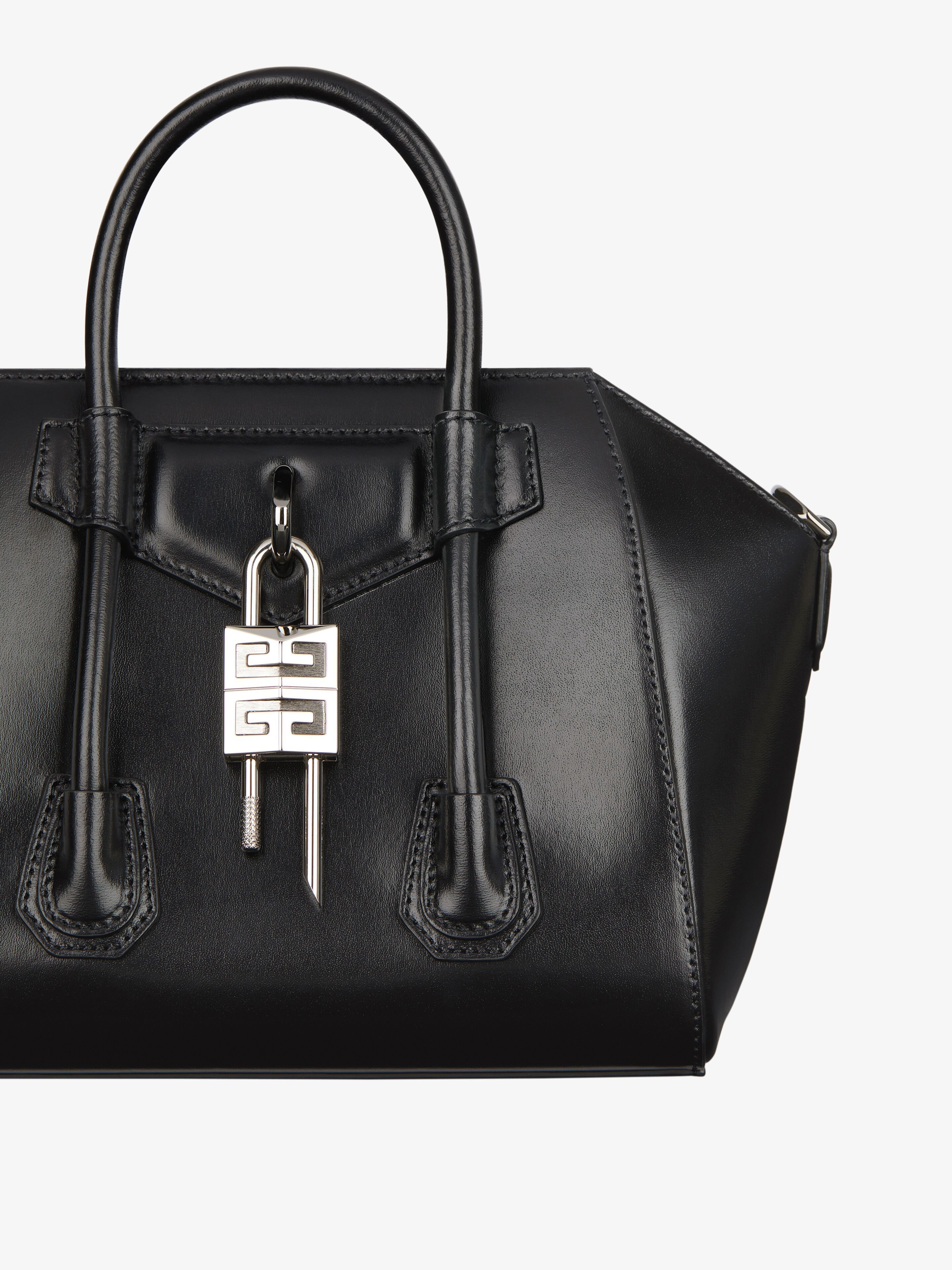 Givenchy o1srvl11e0825 Size: OS / Mini Antigona Lock Bag in Black Size ONE SIZE - 7 Thumbnail