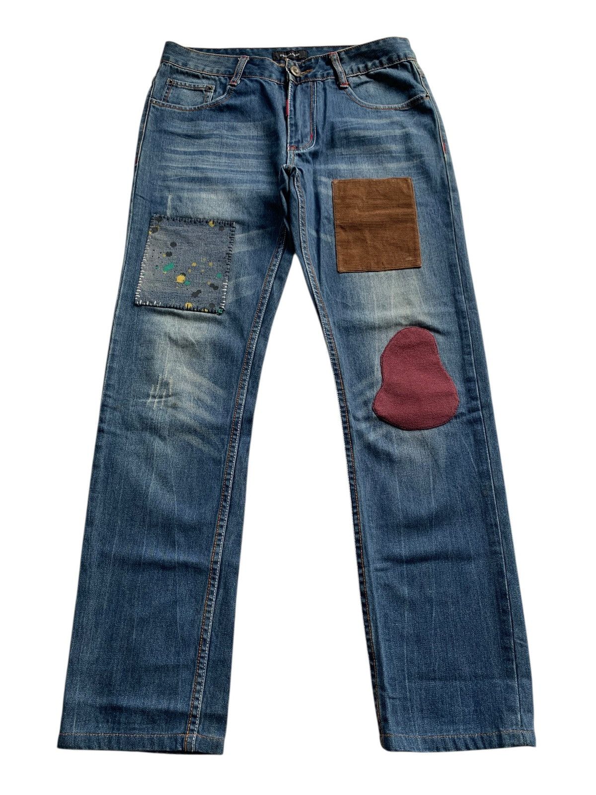 Dsquared2 DSQUARED2 DENIM PATCHWORDS CUSTOM RARE MADE IN ITALY Size US 32 / EU 48 - 2 Thumbnail