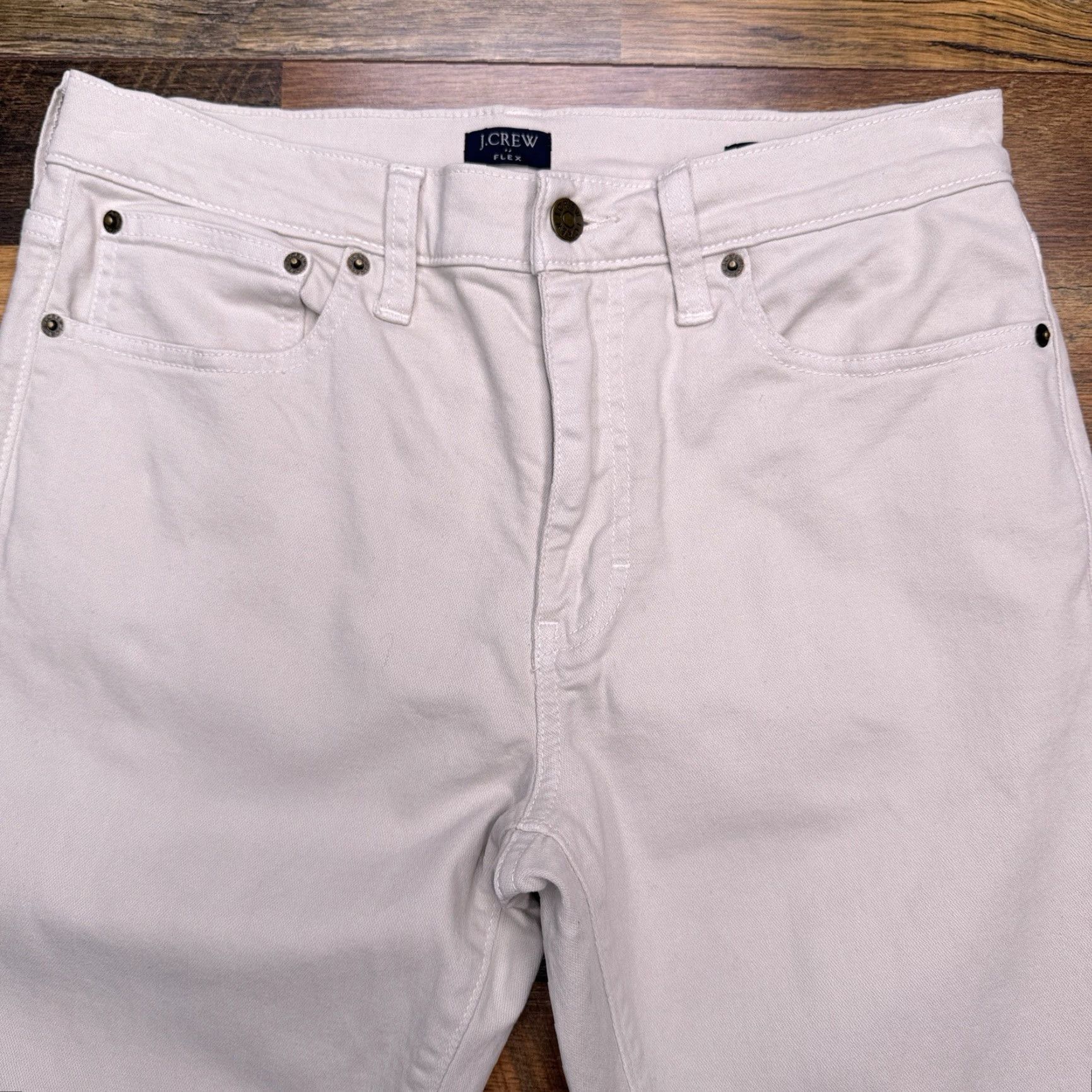 J.Crew J.CREW Jeans Mens 30x30 Gray Straight Regular Mid Rise Five-Pocket Denim Stretch Belt Loops Pocket Design Size US 30 / EU 46 - 4 Thumbnail