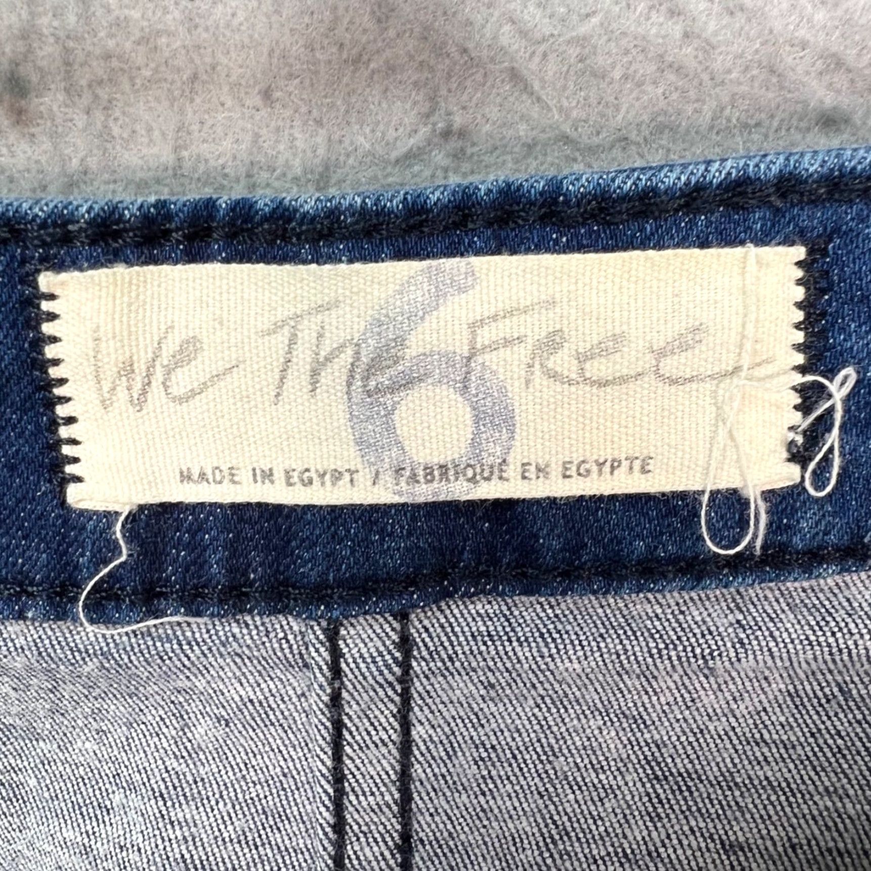 Vintage We The Free Womens Size 6 Blue Denim Wrap Skirt Button Detail Mini Short Casual Summer Spring Skirt Womens 6 Denim Button We The Free Size 28" / US 6 / IT 42 - 3 Thumbnail