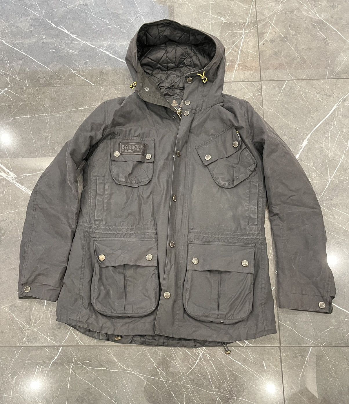 Barbour international fog parka hotsell