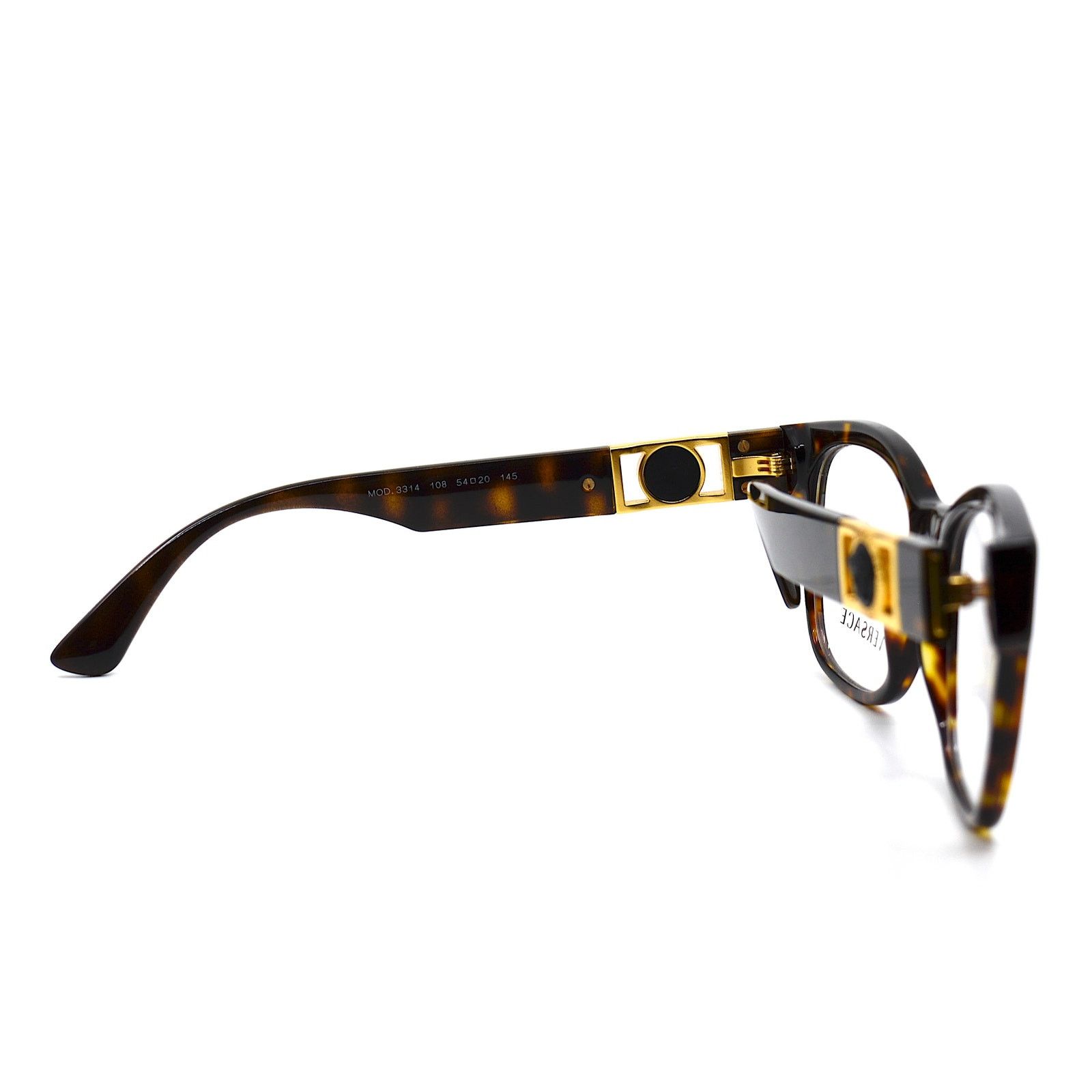 Versace NEW VERSACE VE3314 108 HAVANA AUTHENTIC EYEGLASSES FRAME Size ONE SIZE - 10 Thumbnail