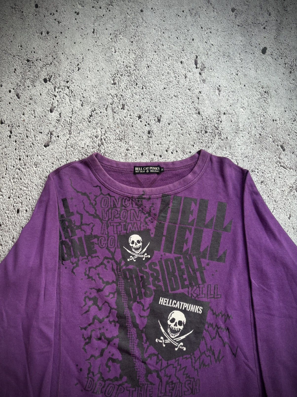 Hysteric Glamour Hell cat punks not dead skull sweatshirt Size US M / EU 48-50 / 2 - 2 Thumbnail