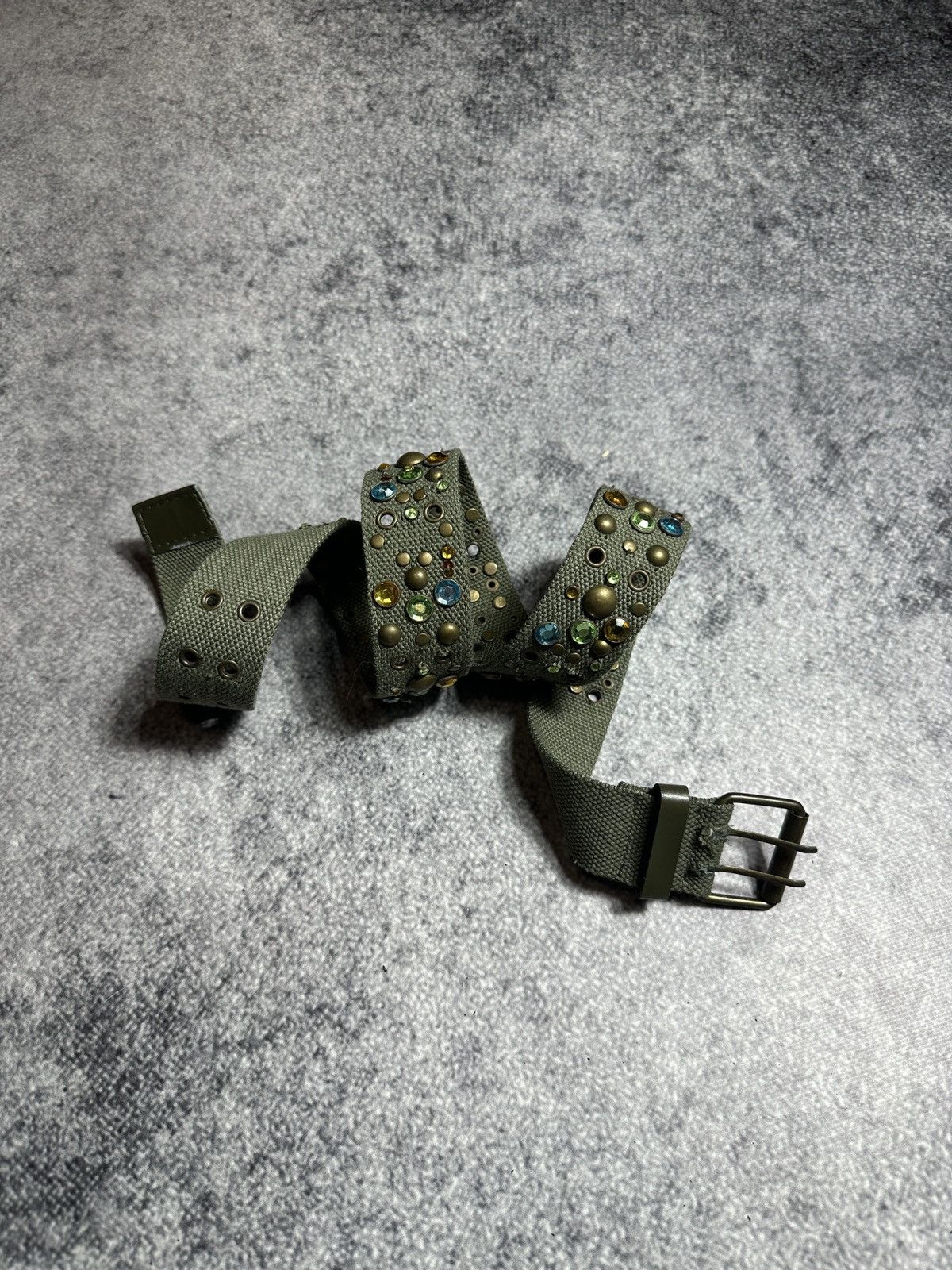 Other Y2K Leather Full Hole Belts Streetwear Opium Style Rare USA Size ONE SIZE - 1 Thumbnail