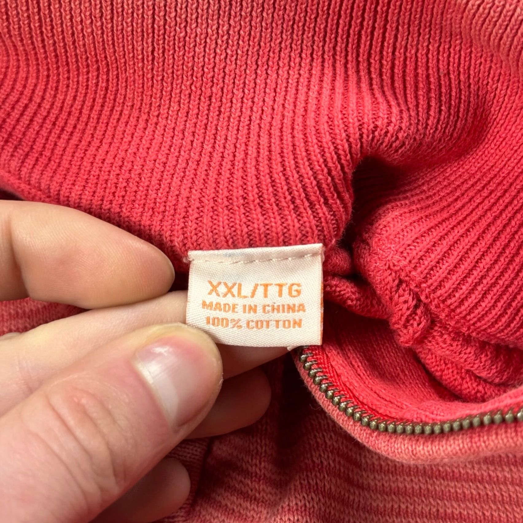 Tommy Bahama TOMMY BAHAMA PULLOVER 2XL MENS PINK 1/4 ZIP SWEATER DISTRESSED GOLF 90s Size US XXL / EU 58 / 5 - 4 Thumbnail