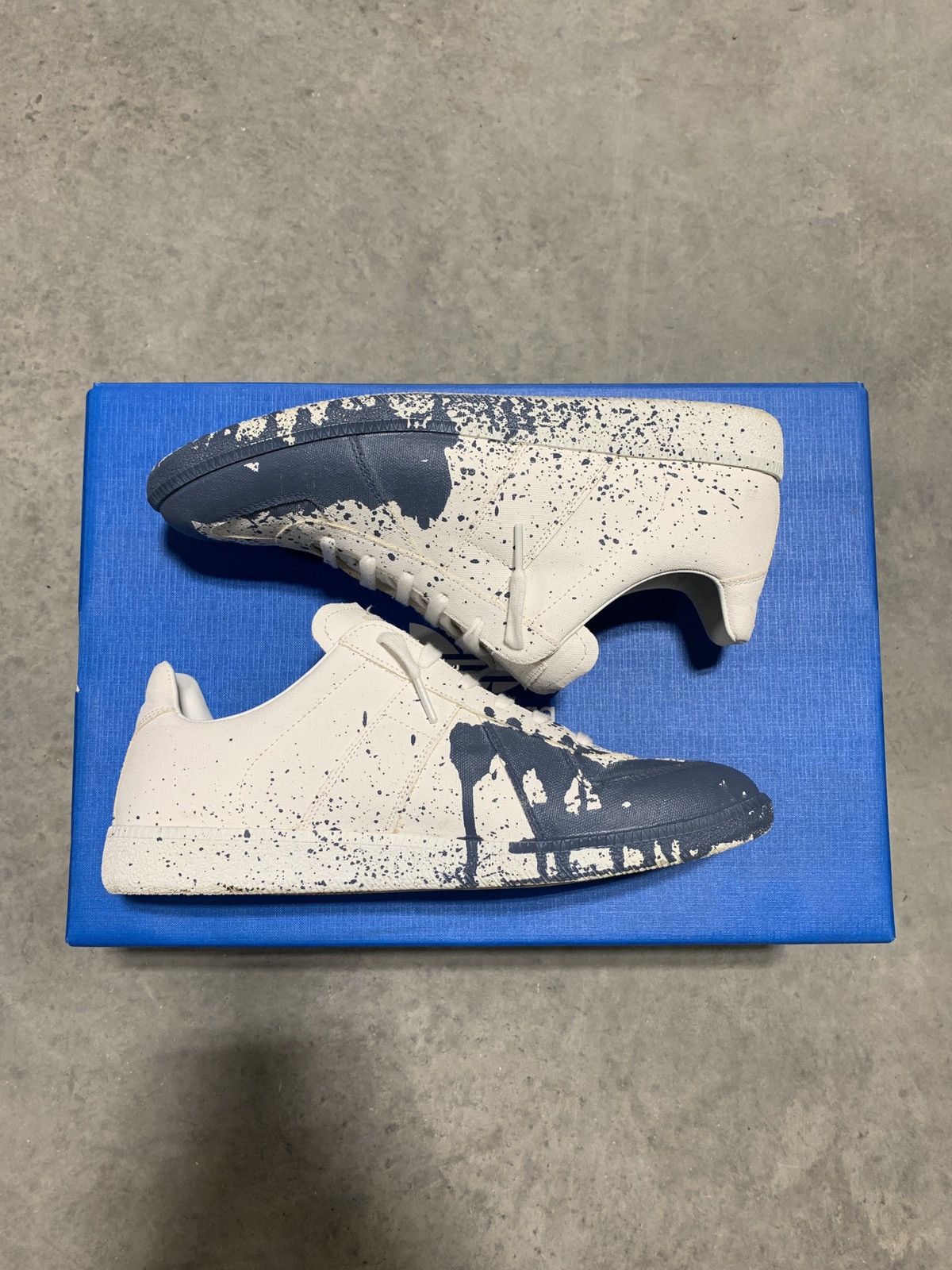 margiela paint splatter boots