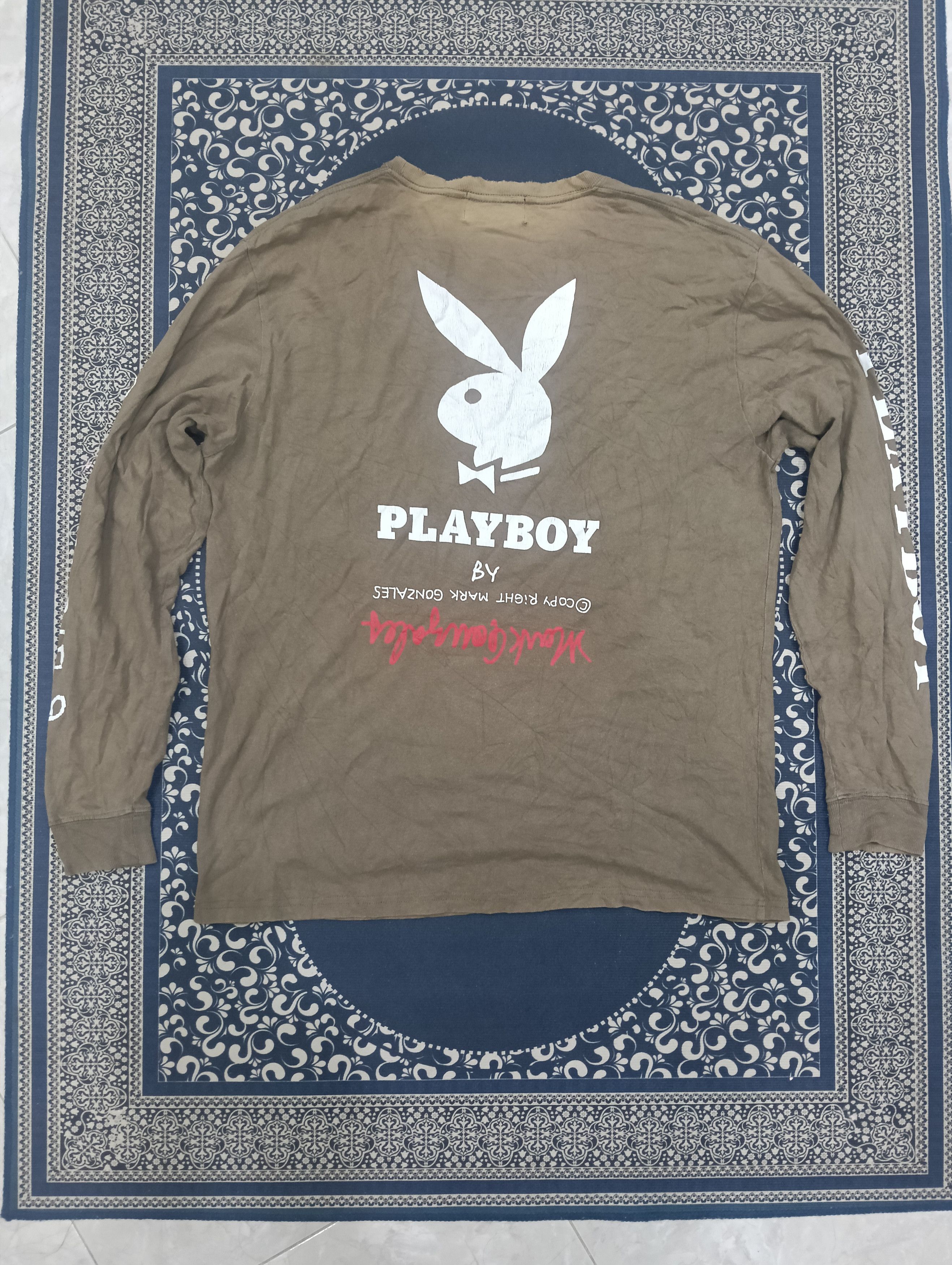 Playboi Carti Mark Gonzales X Playboy Collab Shirt Size US L / EU 52-54 / 3 - 6 Thumbnail