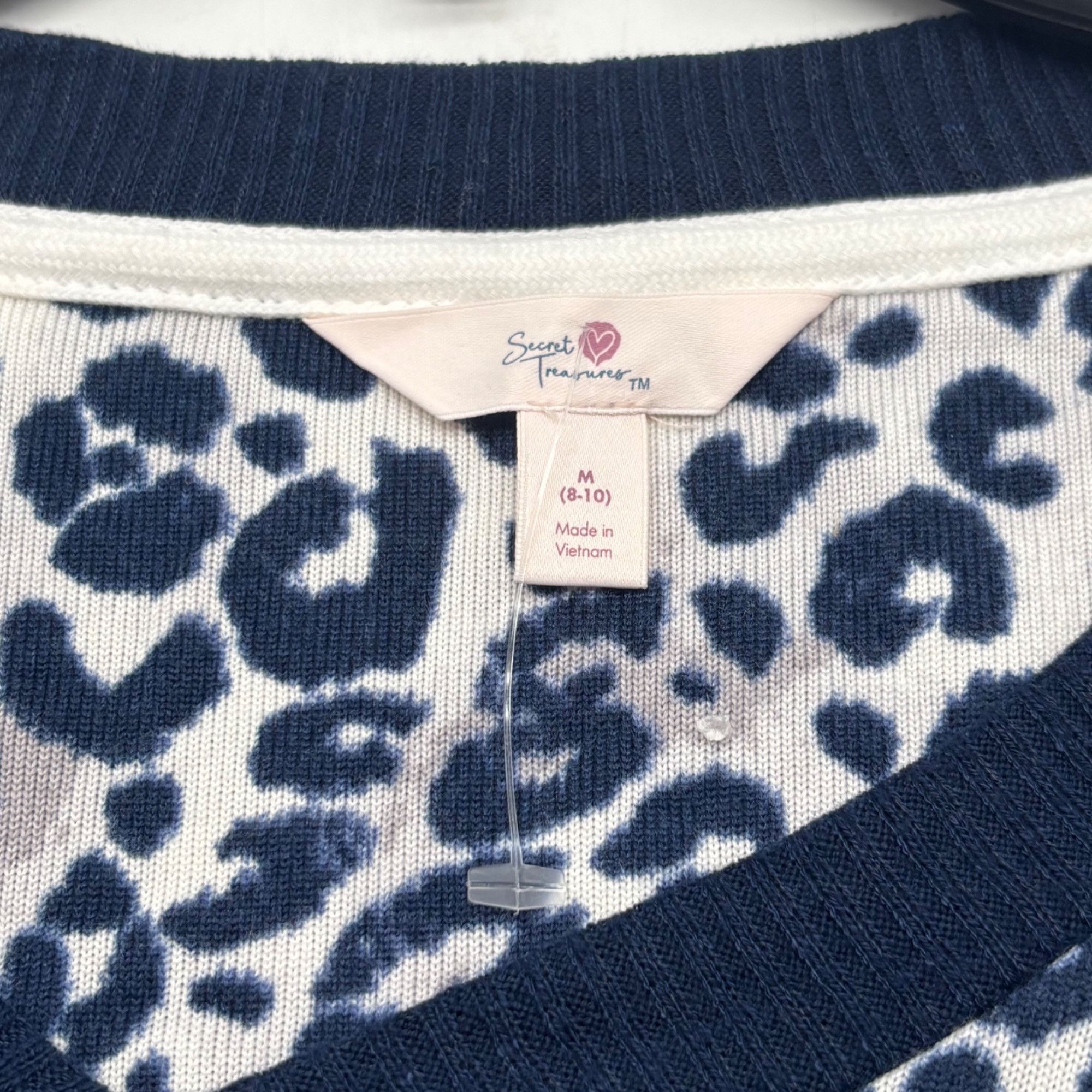 Other Secret Treasures Womens Leopard Print V-Neck, Hi-Low Hem, Lo Size M / US 6-8 / IT 42-44 - 6 Thumbnail