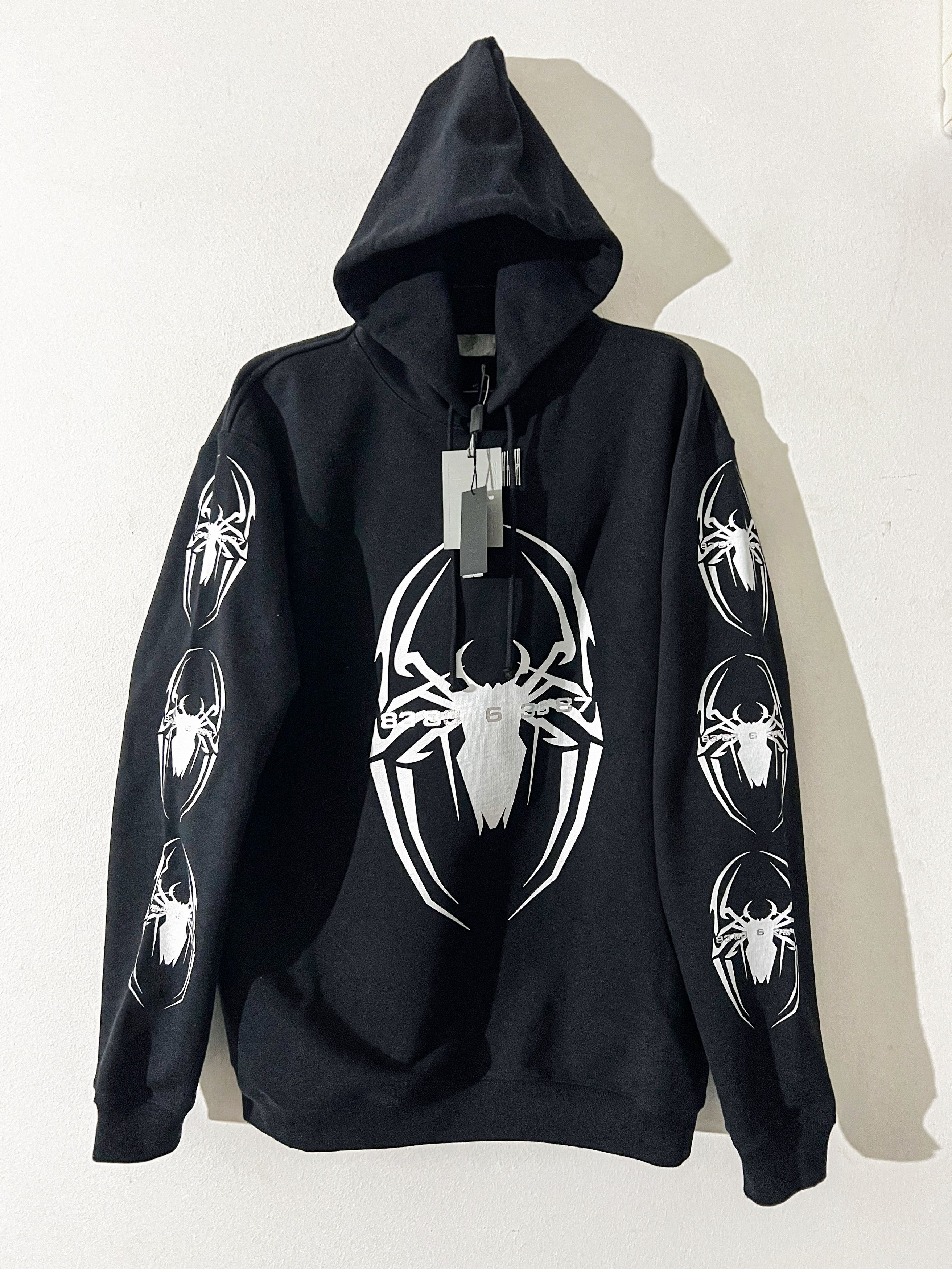 Pre-owned Vtmnts Black Spider Hoodie