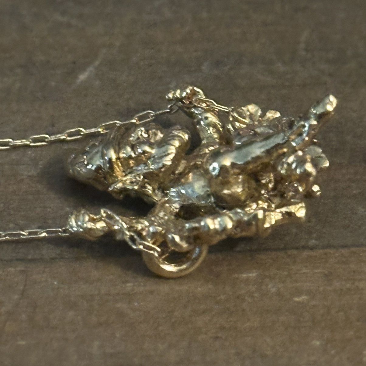 Other × Vintage Franklin Mint Swinging lucky Leprechaun necklace Size ONE SIZE - 5 Thumbnail