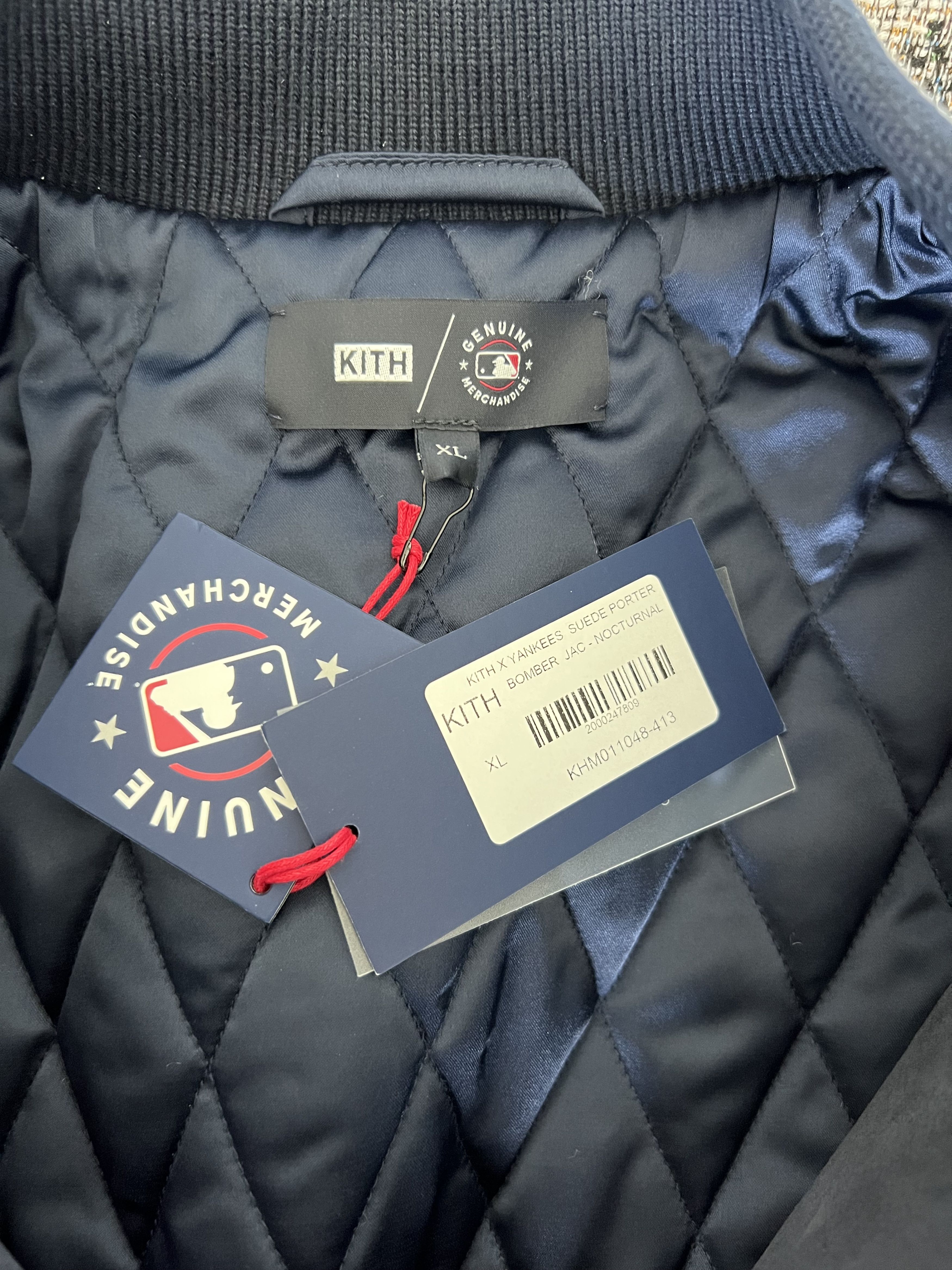 Kith × New York Yankees Kith New York Yankees Suede Porter Bomber Jacket Size US XL / EU 56 / 4 - 10 Thumbnail